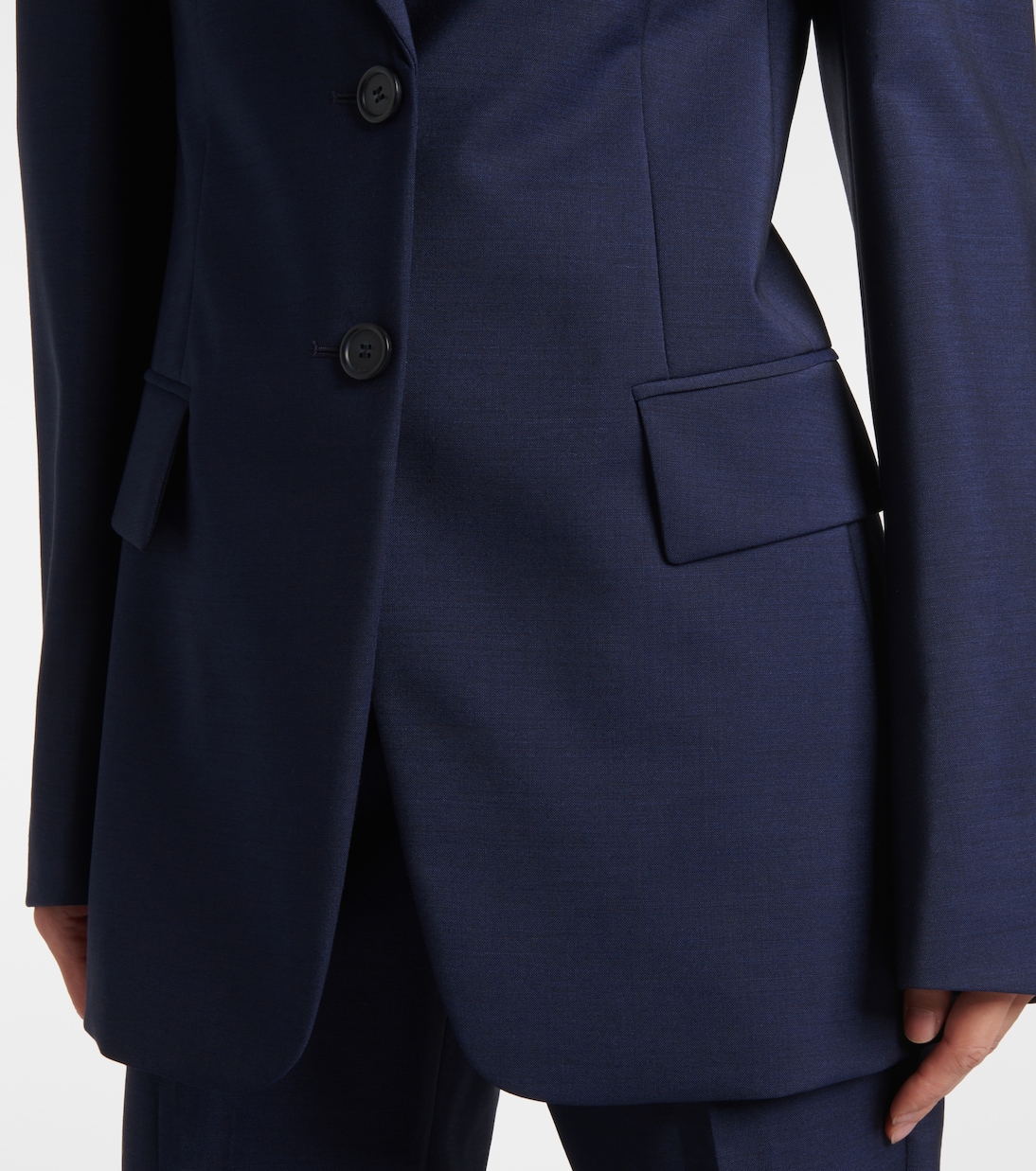 Benares wool-blend canvas blazer | Sportmax