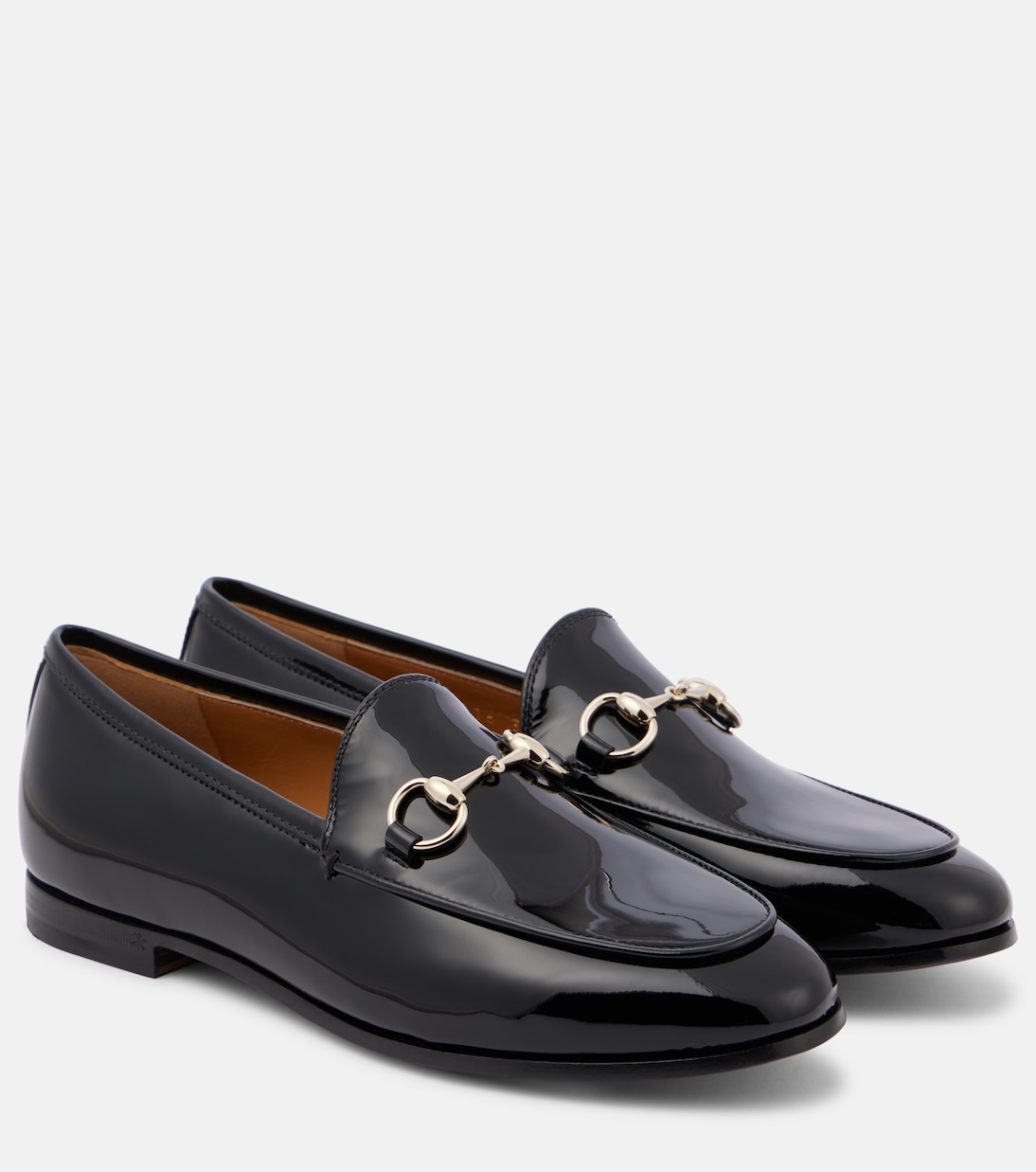 Mens gucci patent leather loafers sales