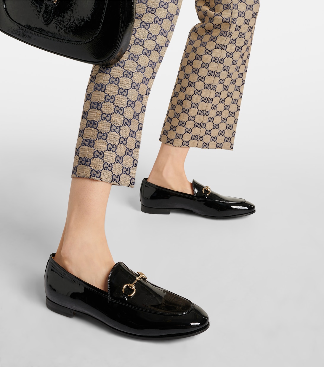 Jordaan Horsebit patent leather loafers | Gucci
