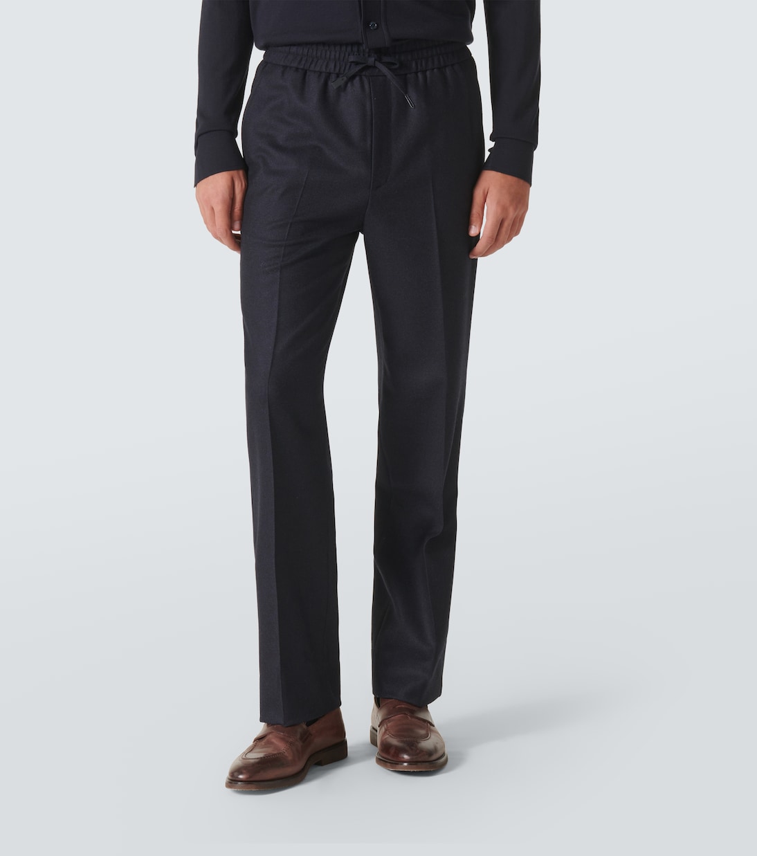 Pantalones rectos Asolo de sarga de lana | Brioni