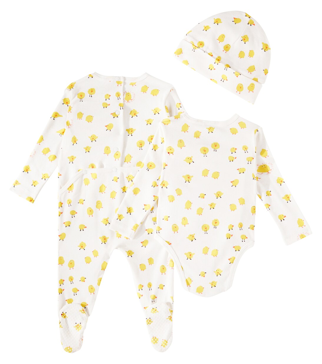 Baby cotton bodysuit, blanket, and hat set | Stella McCartney Kids