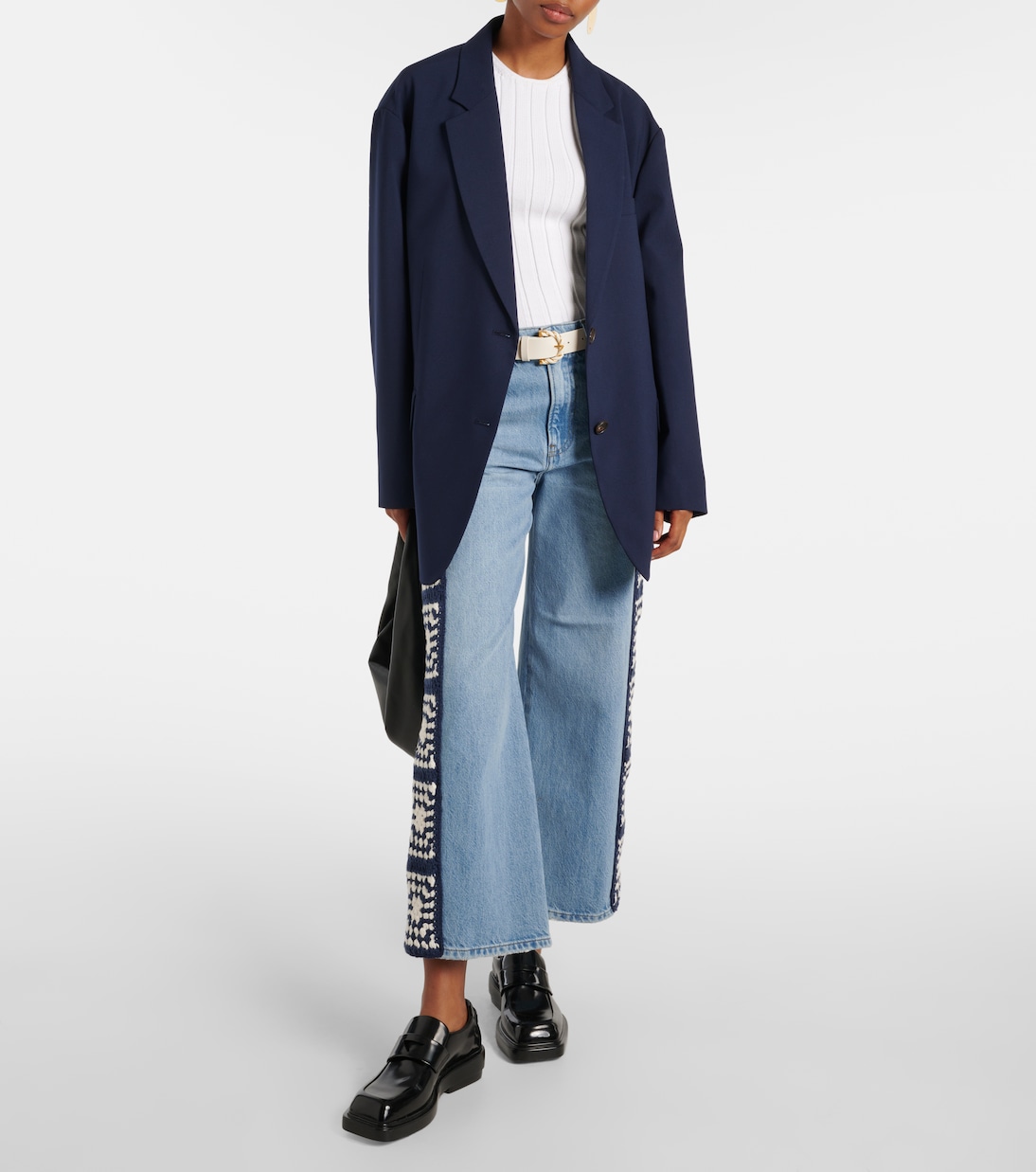 Le Jane Crop Crochet straight jeans | Frame
