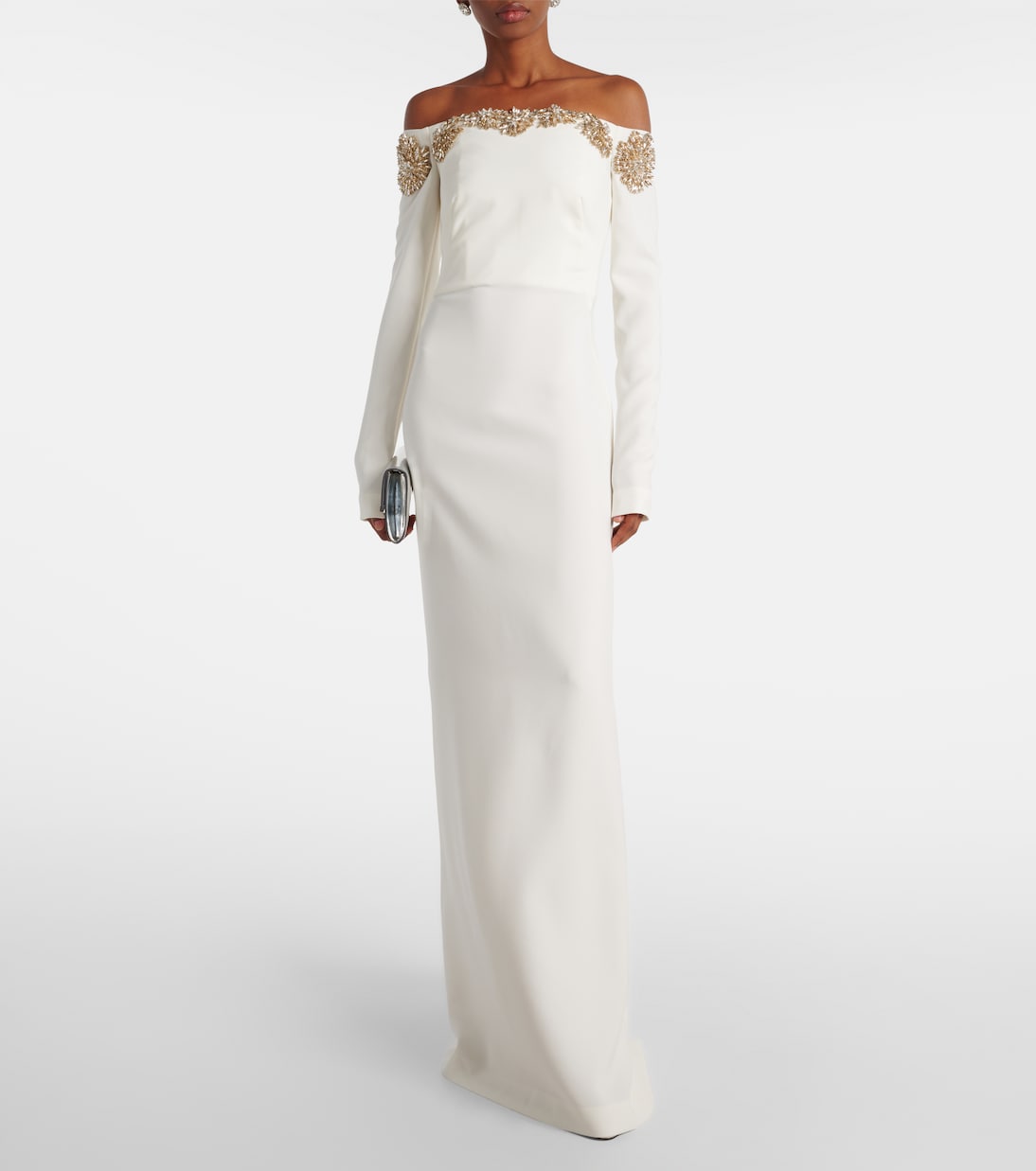 Meline embellished crêpe gown | Costarellos