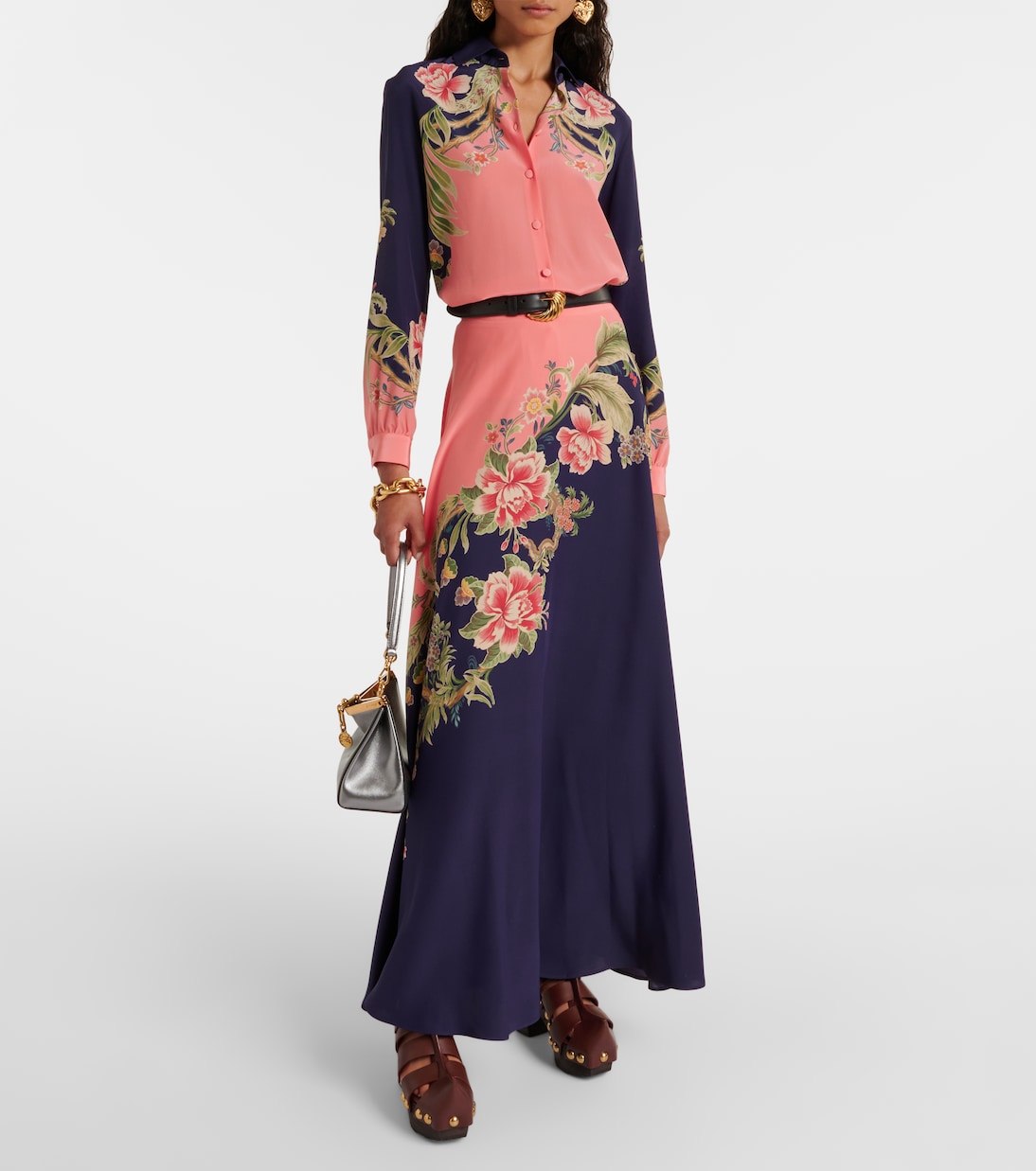 Maxirock aus Crêpe de Chine aus Seide | Etro