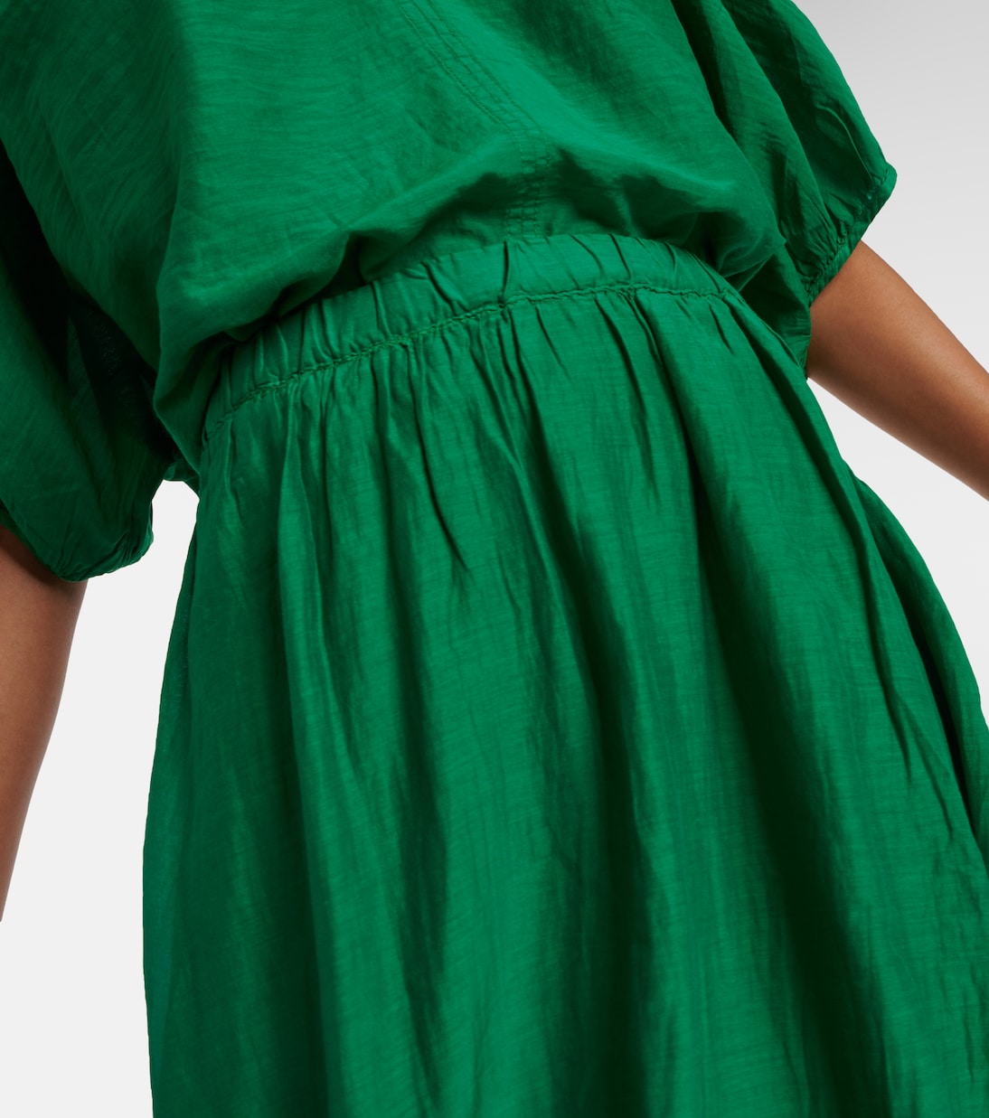 Jupe longue Mariela en coton et soie | Velvet