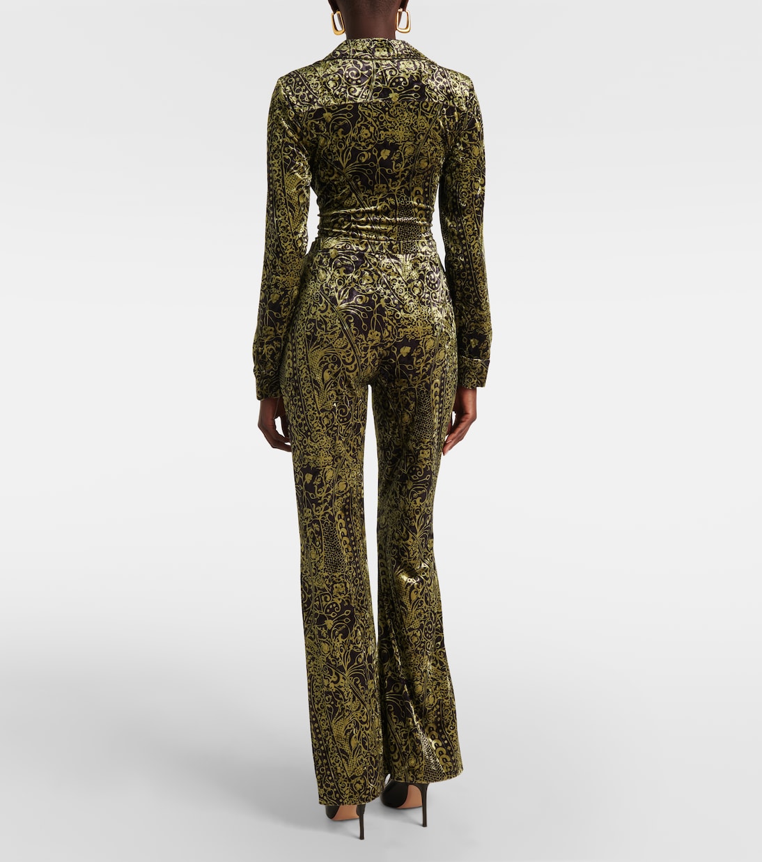 Pantalones flared Ruthette de terciopelo | Diane von Furstenberg