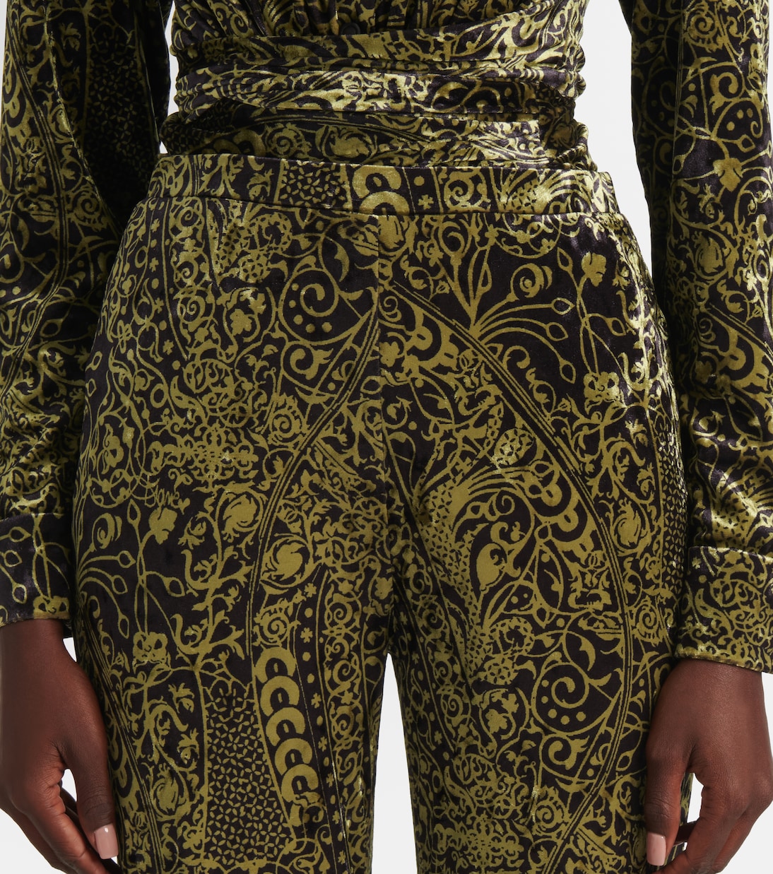 Pantalones flared Ruthette de terciopelo | Diane von Furstenberg