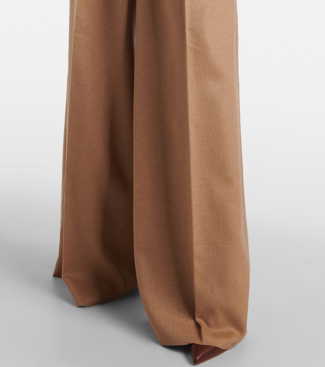 Weite High-Rise-Hose Fagus aus Wolle | Max Mara
