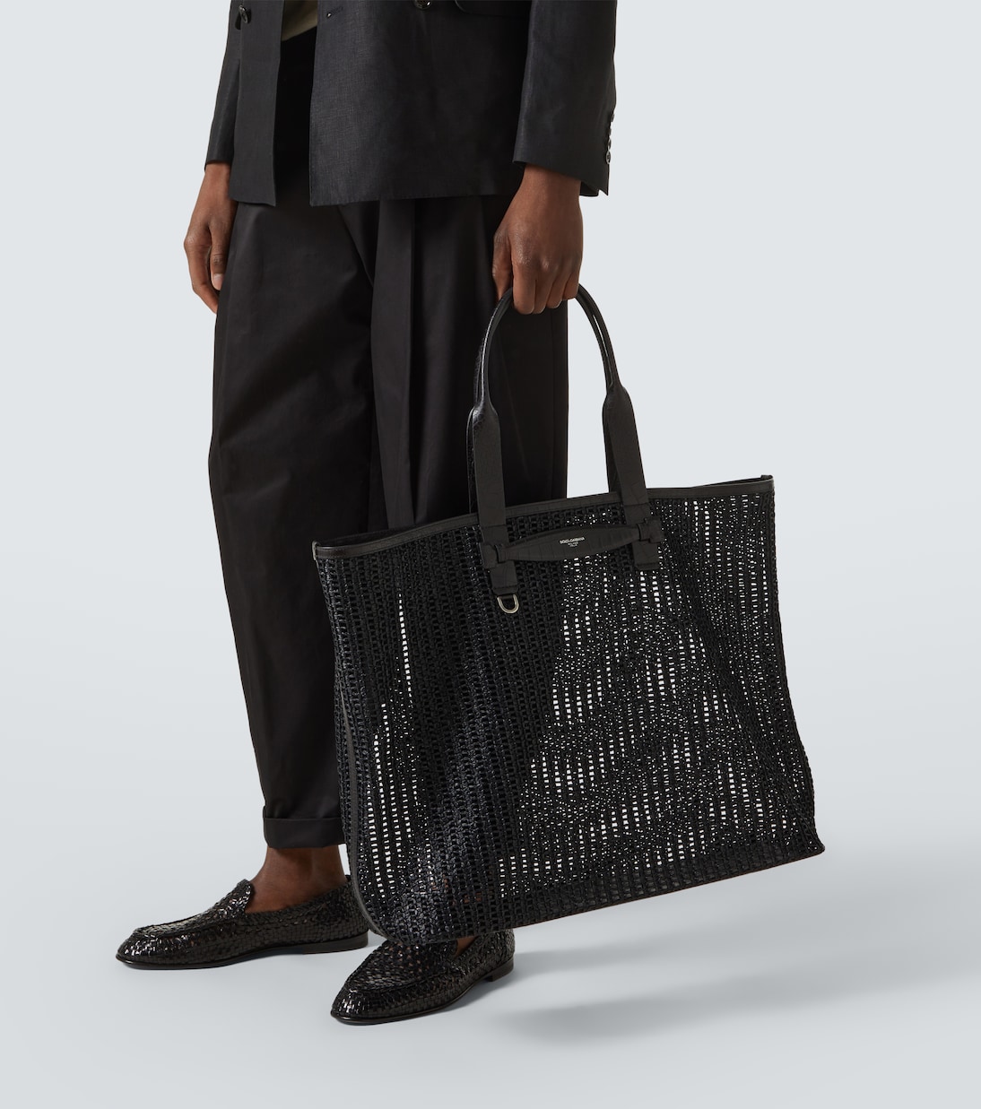Shopper Adamo mit Leder | Dolce&Gabbana