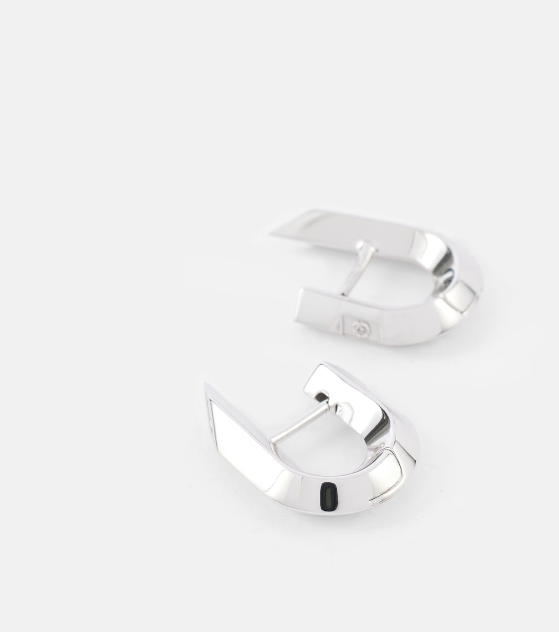 Orecchini a cerchio Hollow Spike in argento sterling | Burberry