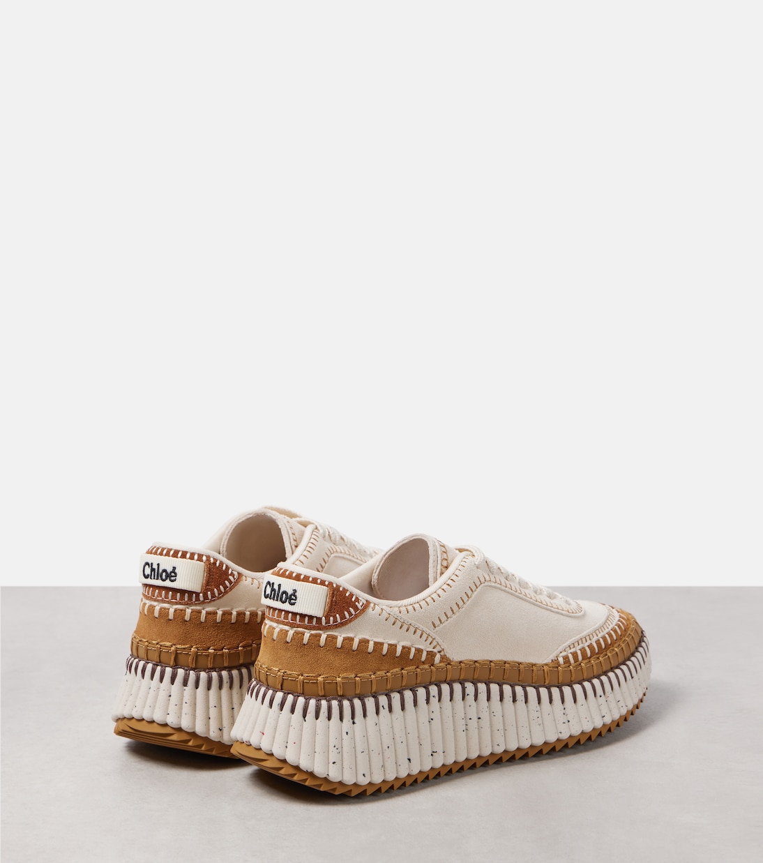 Zapatillas con plataforma Nama de ante | Chloé