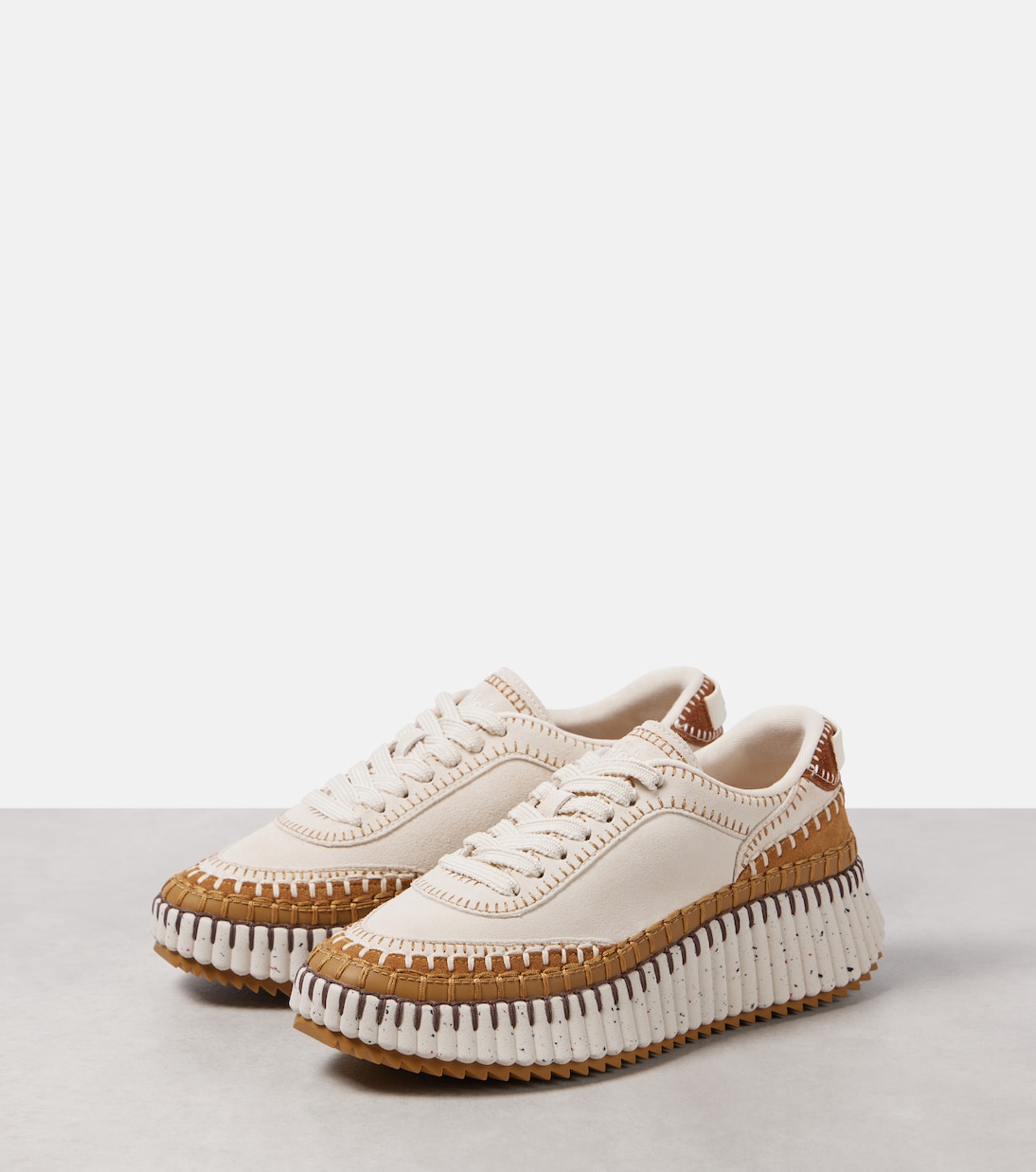 Zapatillas con plataforma Nama de ante | Chloé