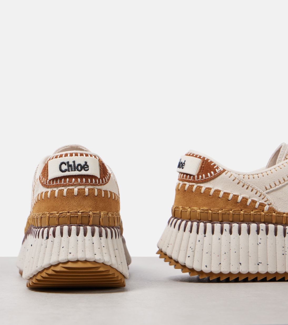 Zapatillas con plataforma Nama de ante | Chloé