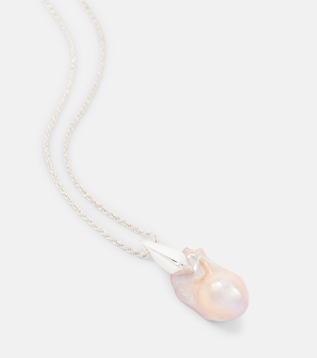 Collana in argento sterling con perla d’acqua dolce | Bottega Veneta