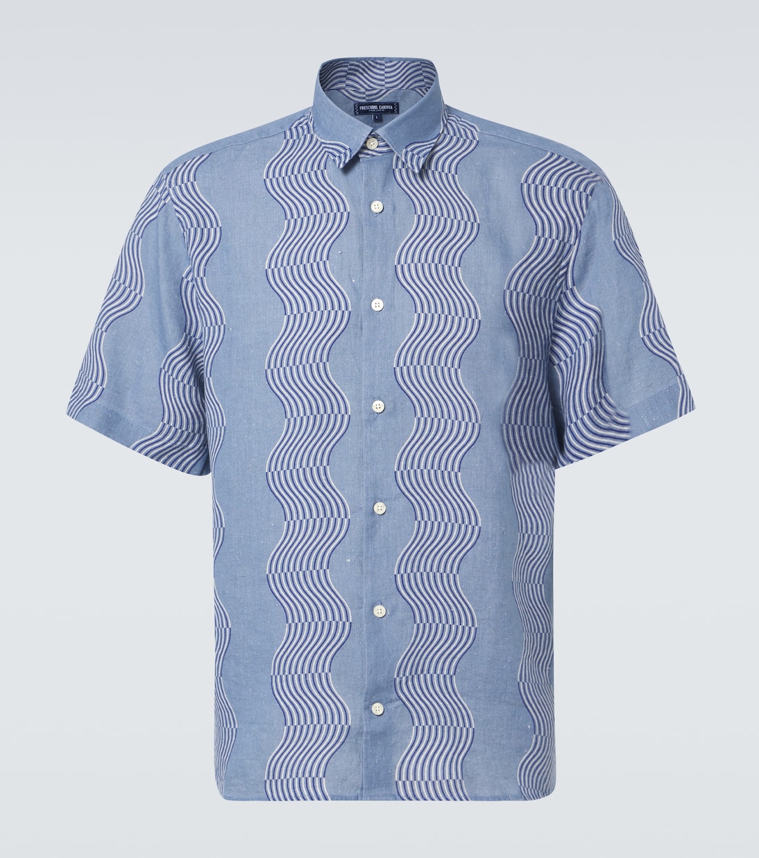 Camisa Castro de lino estampada | Frescobol Carioca