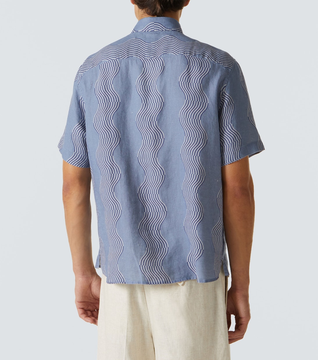 Camisa Castro de lino estampada | Frescobol Carioca
