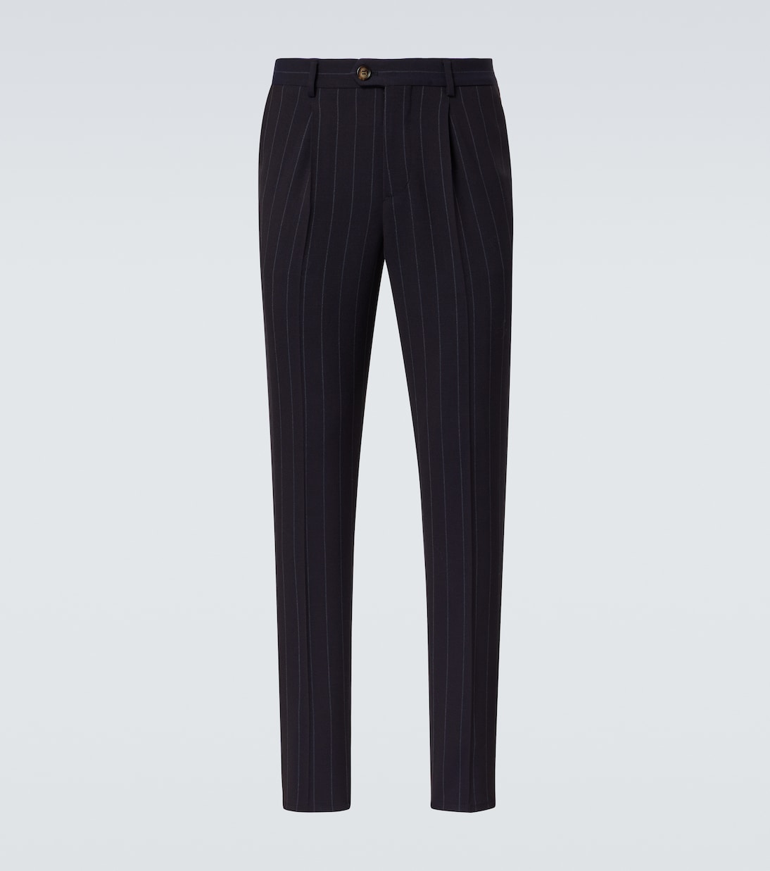 Chalkstripe wool straight pants | Brunello Cucinelli
