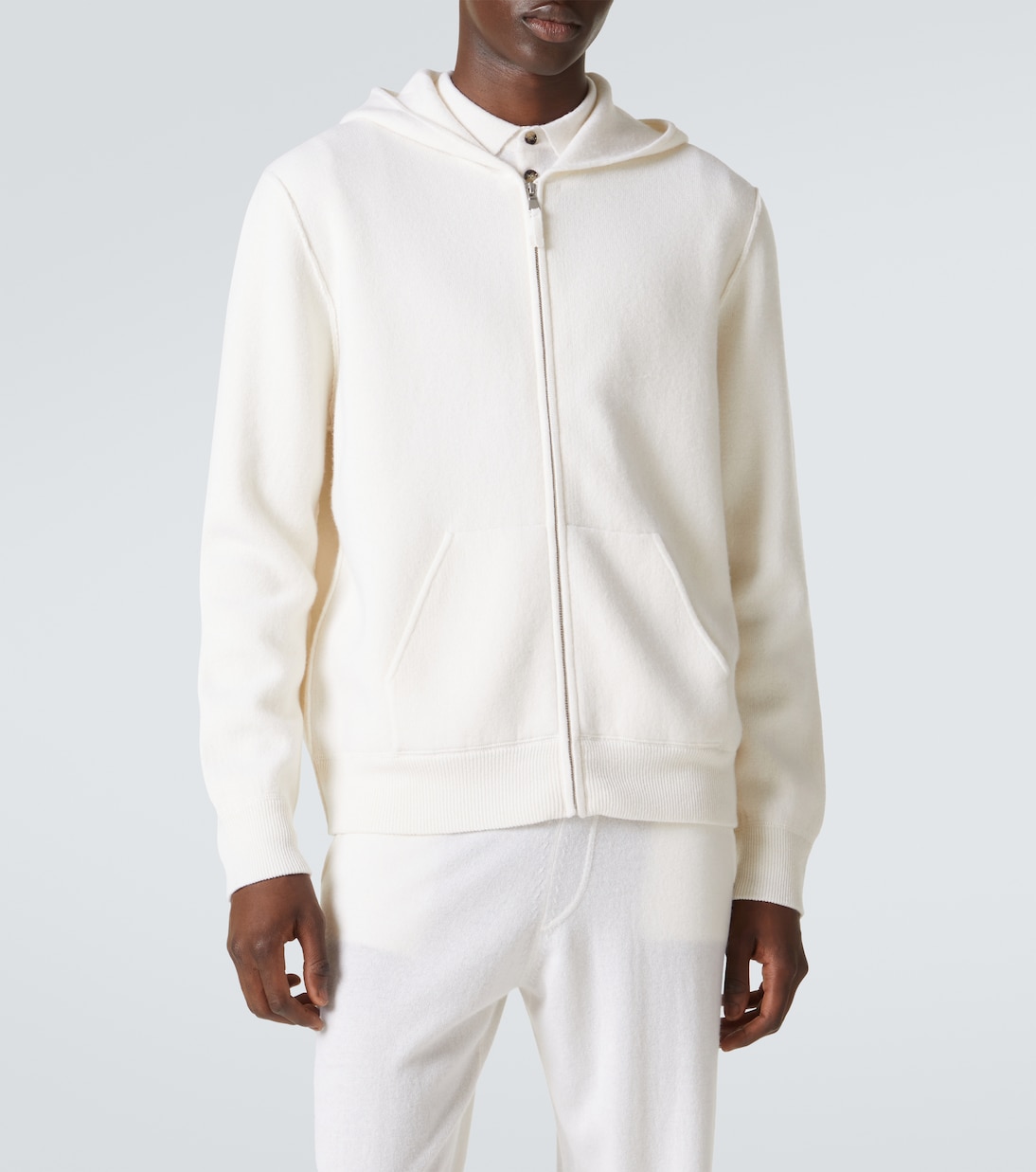 Wool and cashmere hoodie | Allude