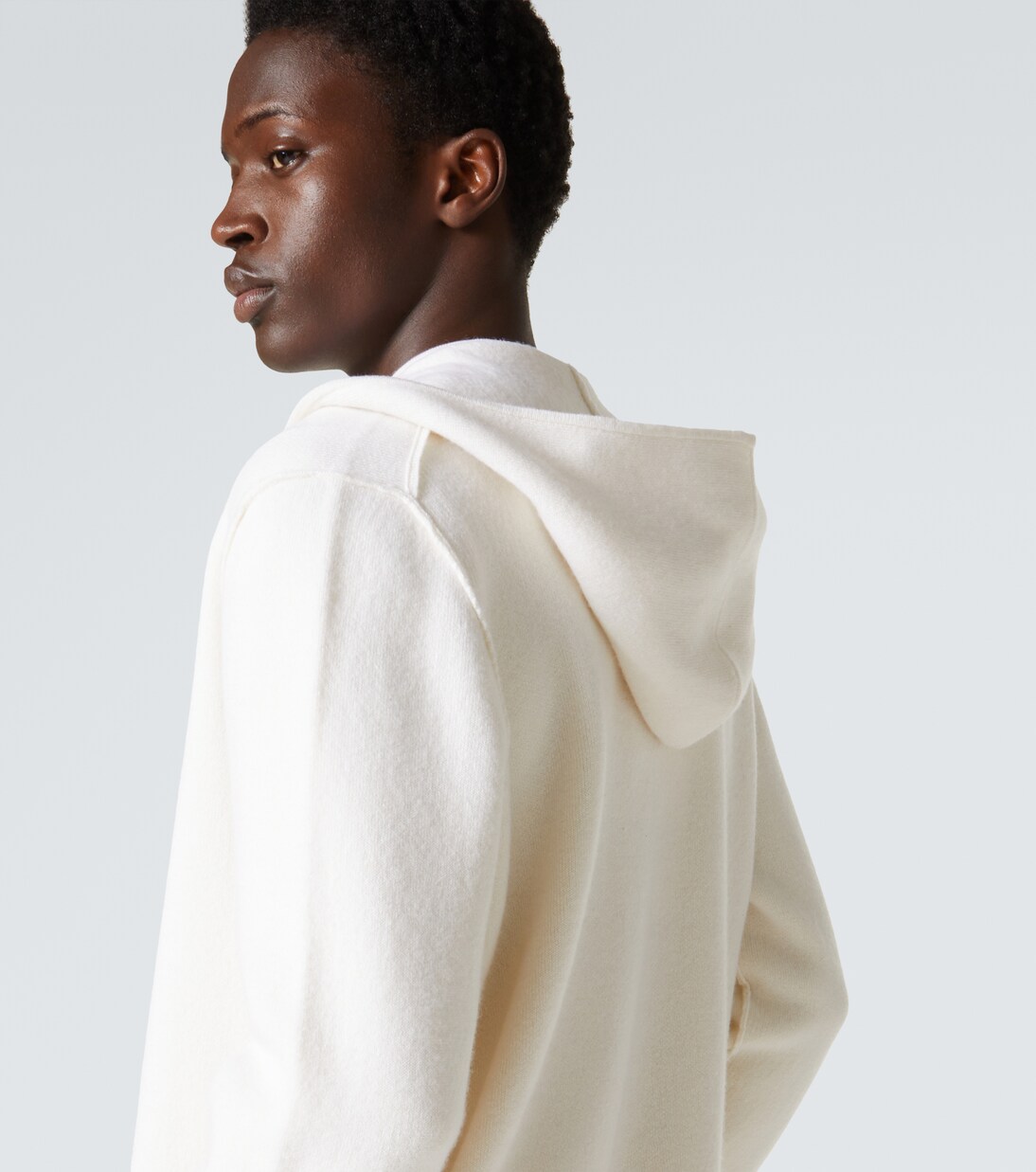 White cashmere hoodie new arrivals