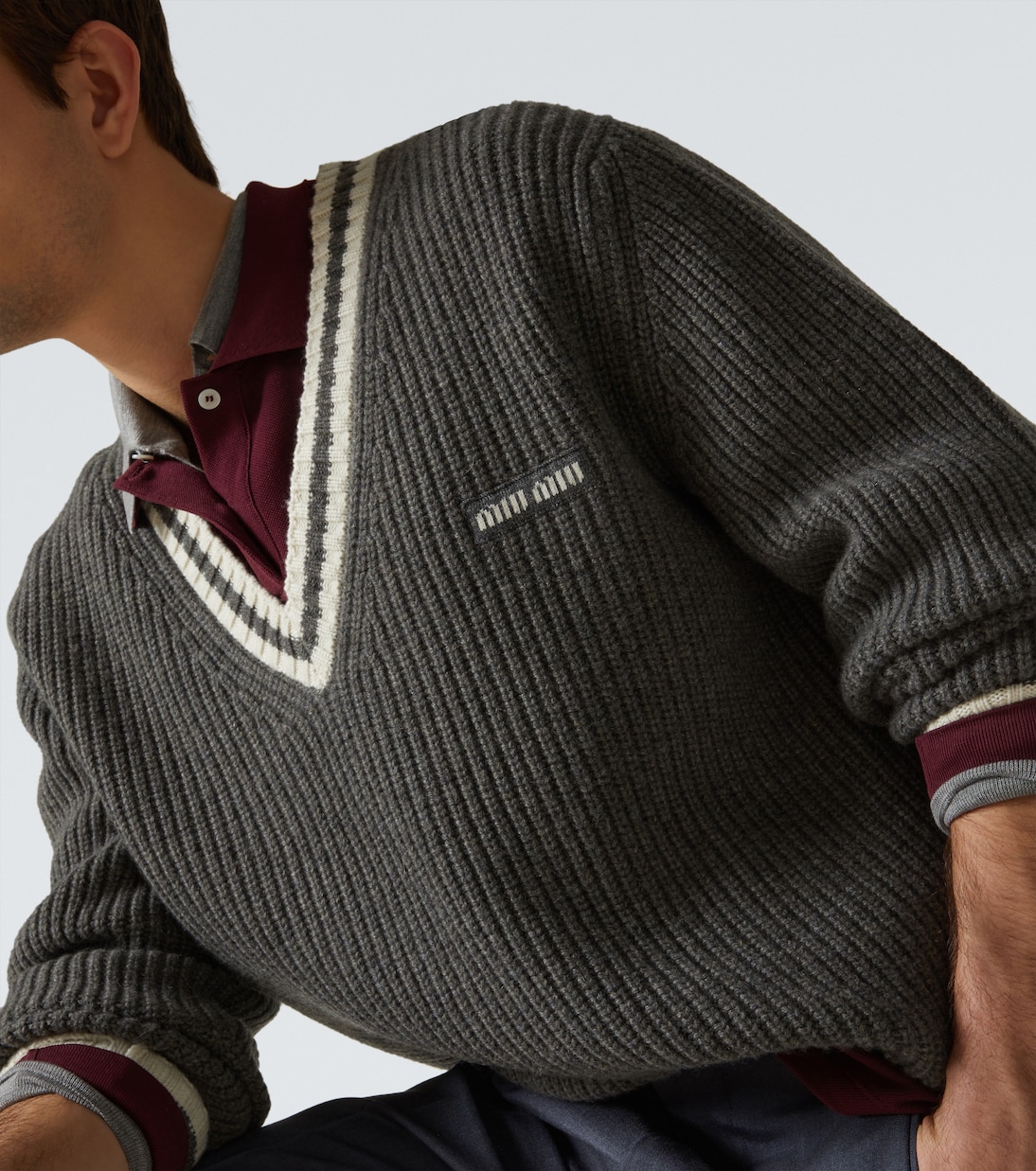 Ribbed-knit wool and cashmere sweater | Miu Miu