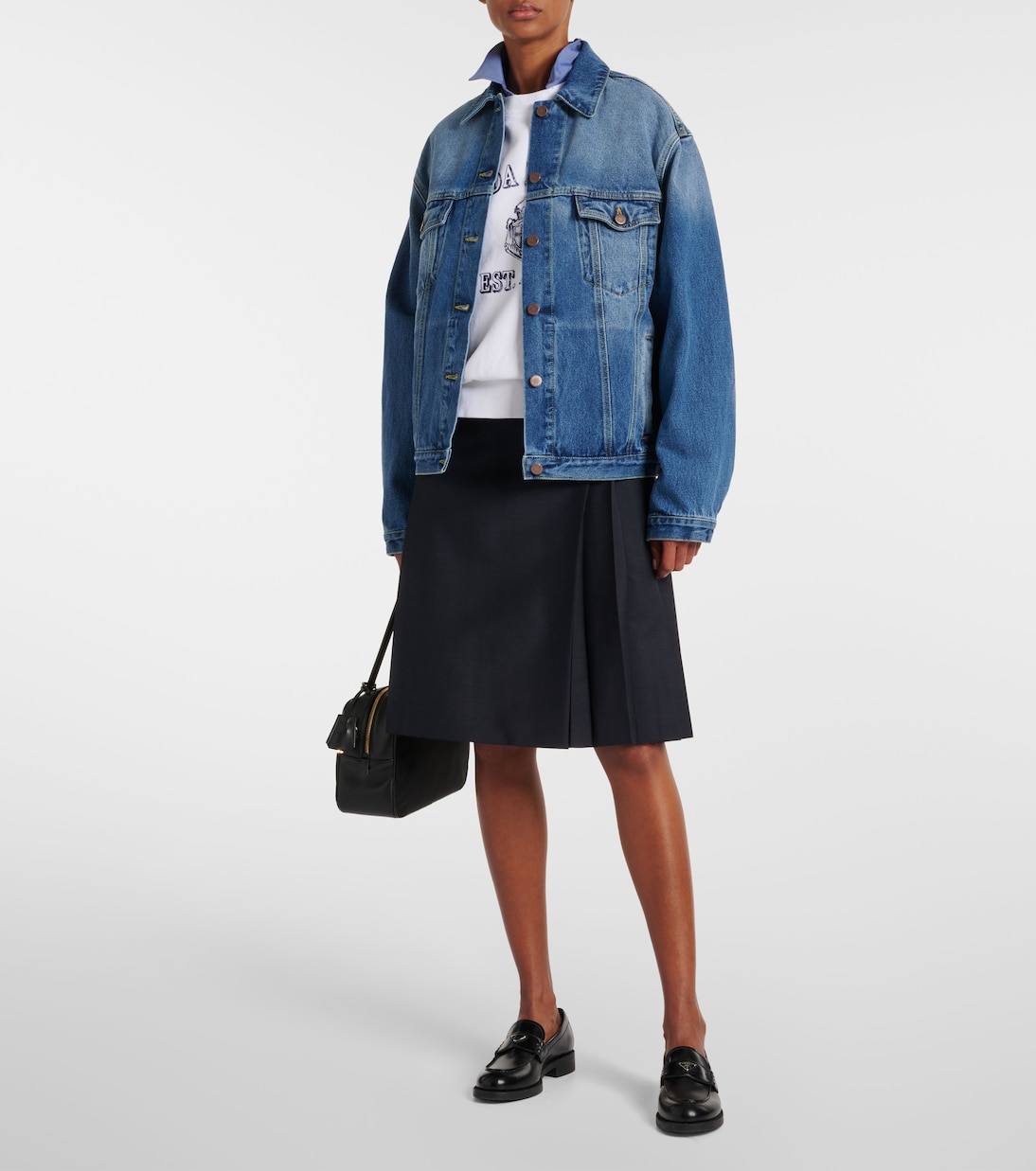 Oversize-Jeansjacke | Prada
