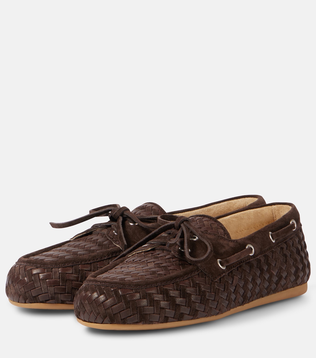Segelschuhe aus Veloursleder | Miu Miu