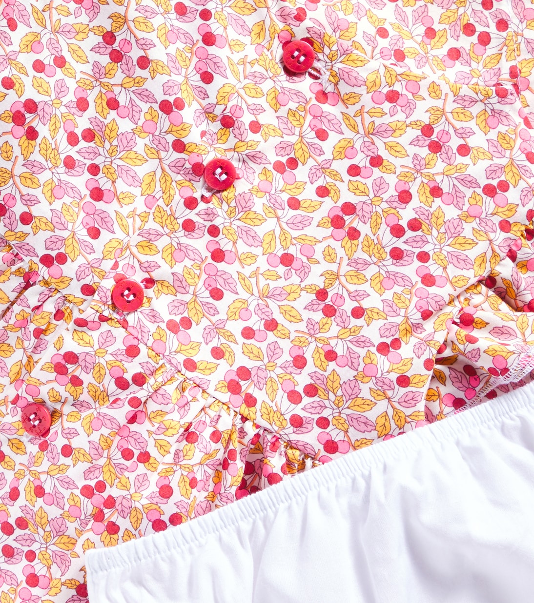 Baby - Abito e culottes in cotone con stampa floreale | Il Gufo