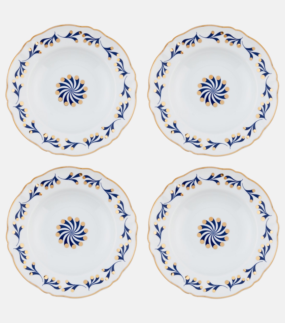 Marino set of 4 porcelain soup plates | Bitossi