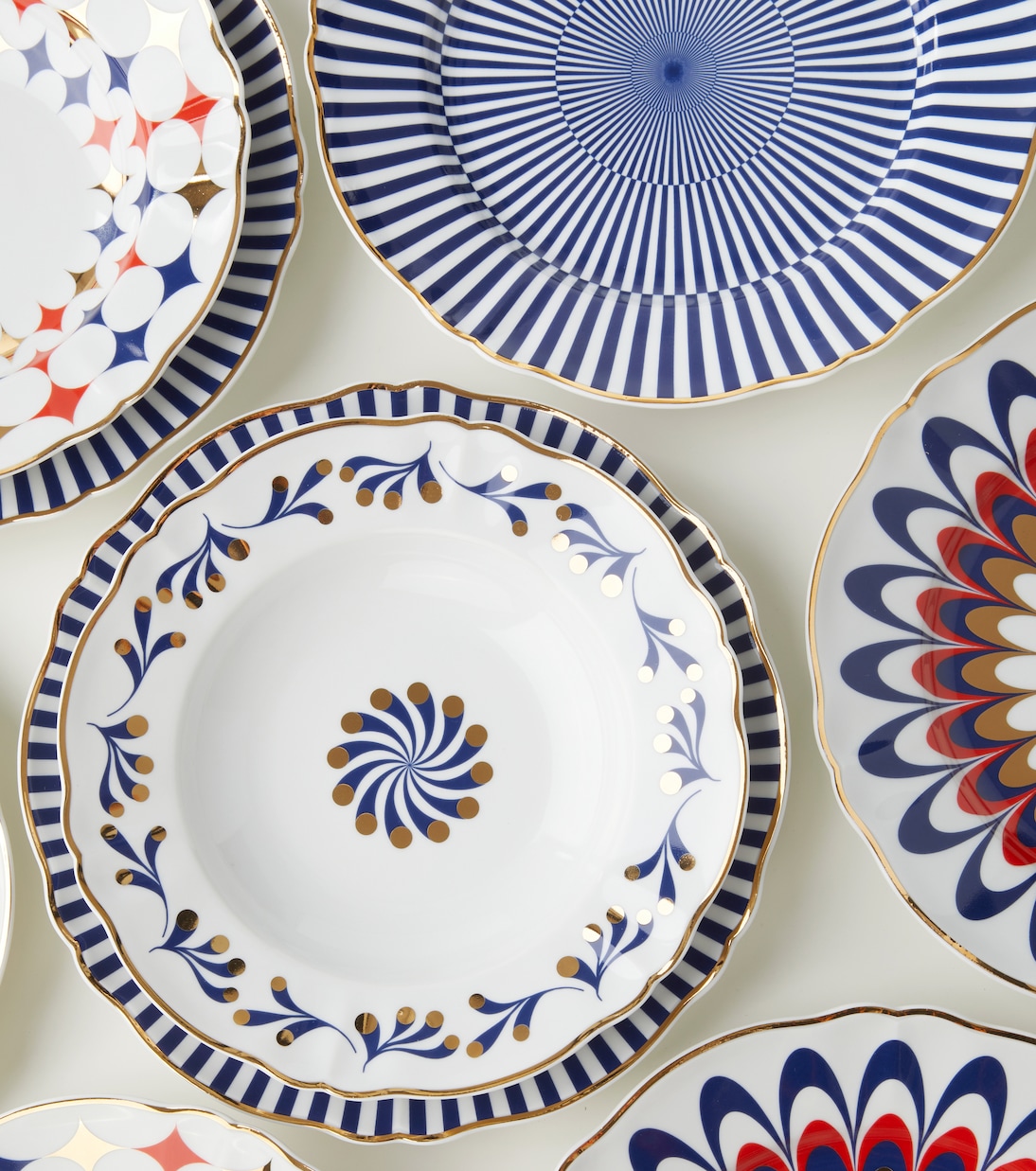 Marino set of 4 porcelain soup plates | Bitossi