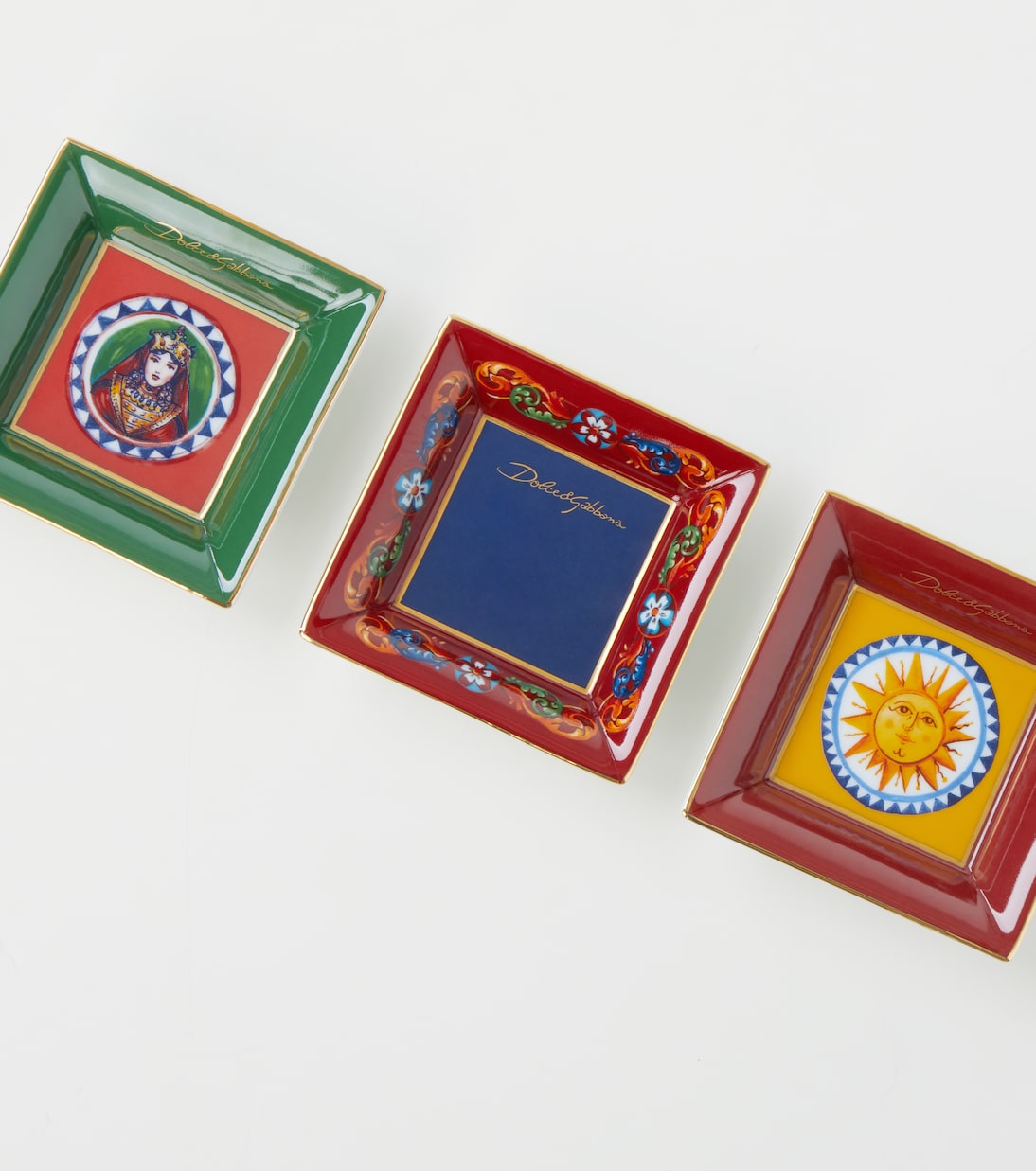 Carretto set of 3 decorative trays | Dolce&Gabbana Casa