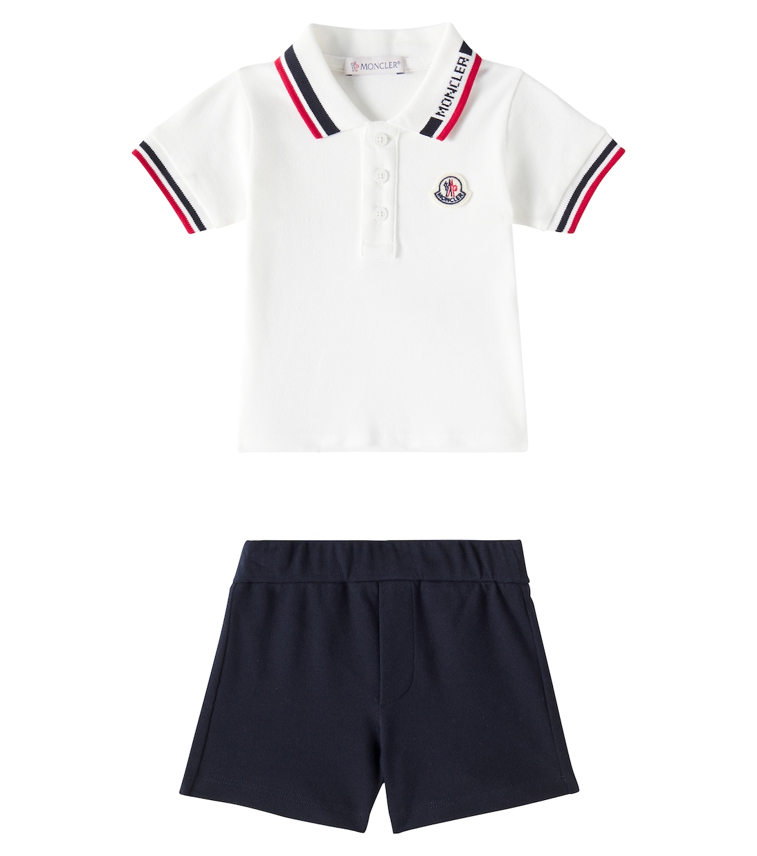 Baby - Polo e shorts in misto cotone | Moncler Enfant