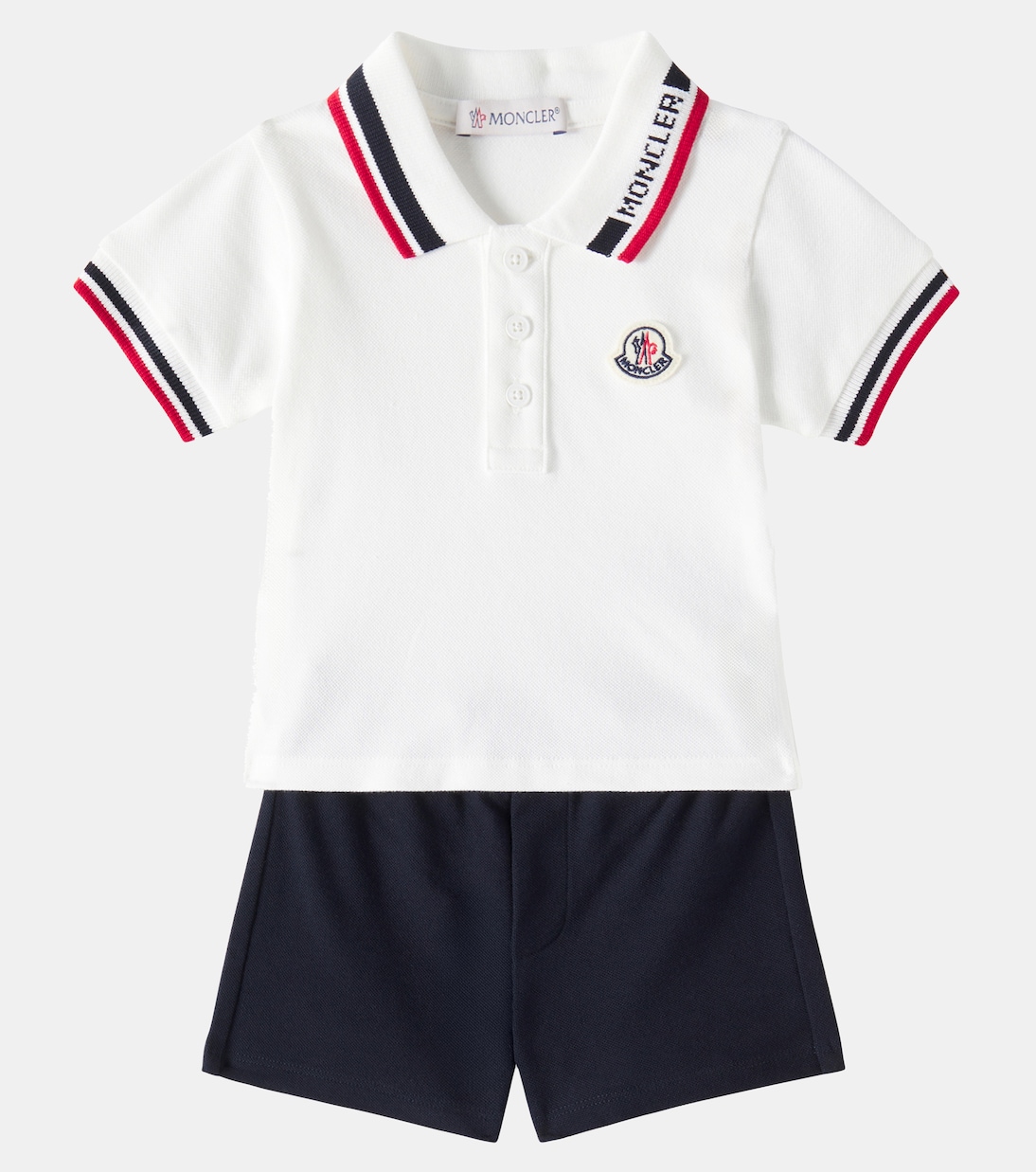 Baby - Polo e shorts in misto cotone | Moncler Enfant