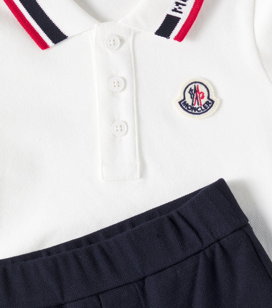 Baby - Polo e shorts in misto cotone | Moncler Enfant