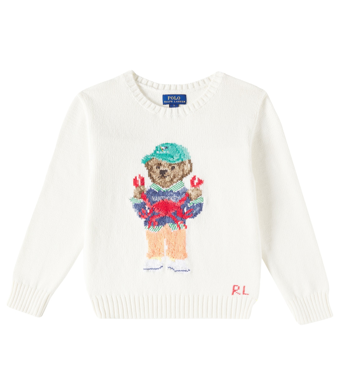 Polo Bear intarsia cotton sweater | Polo Ralph Lauren Kids