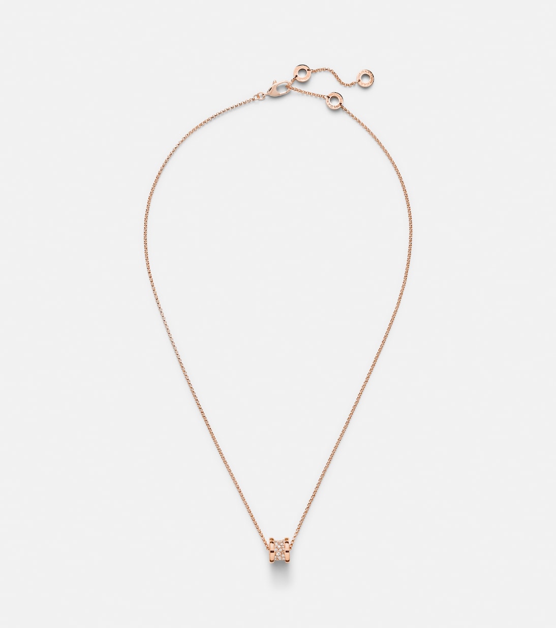 Collier B.zero1 en or rose 18 ct et diamants | Bvlgari