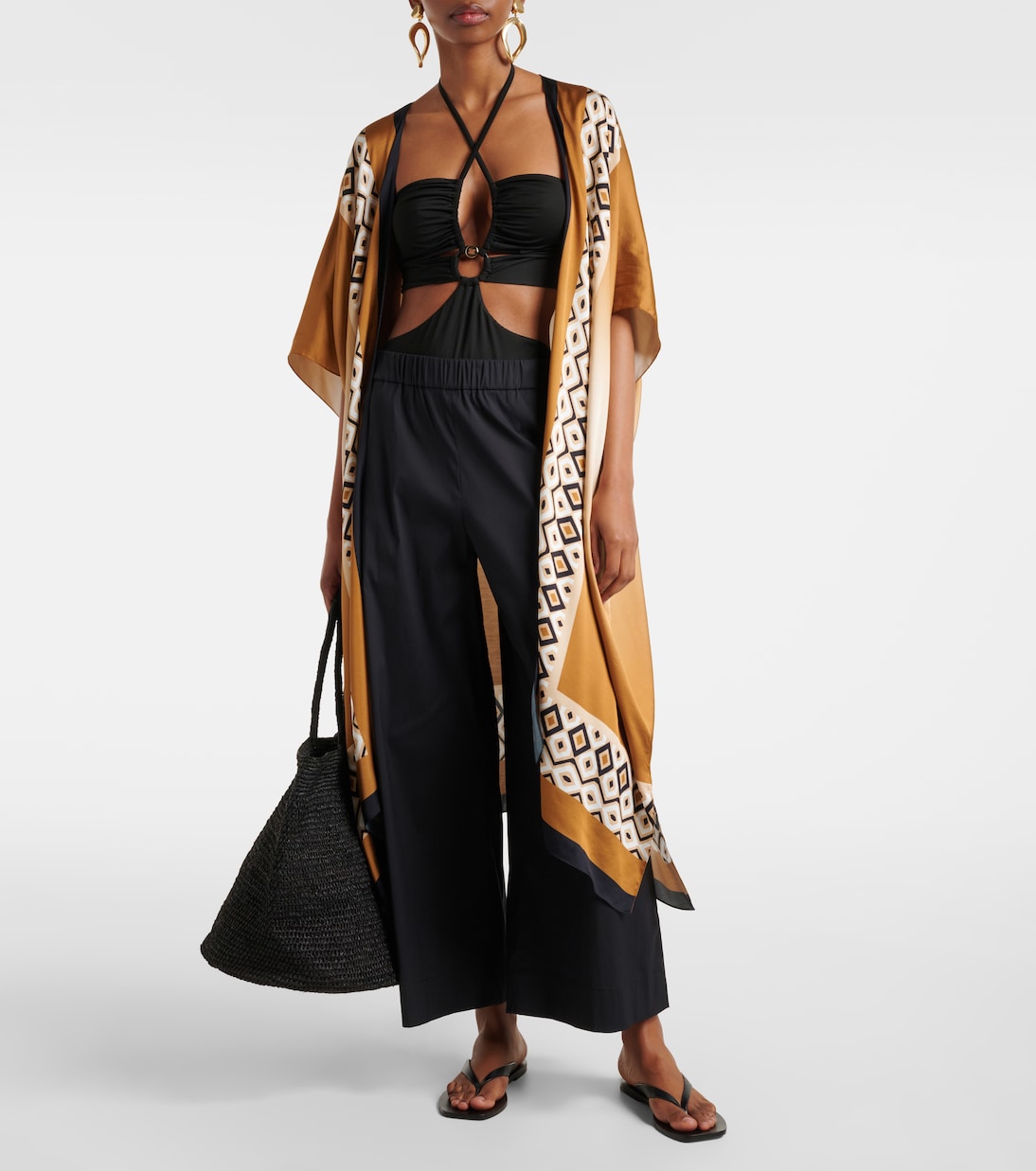 Pantalon ample Rio en coton mélangé | Max Mara