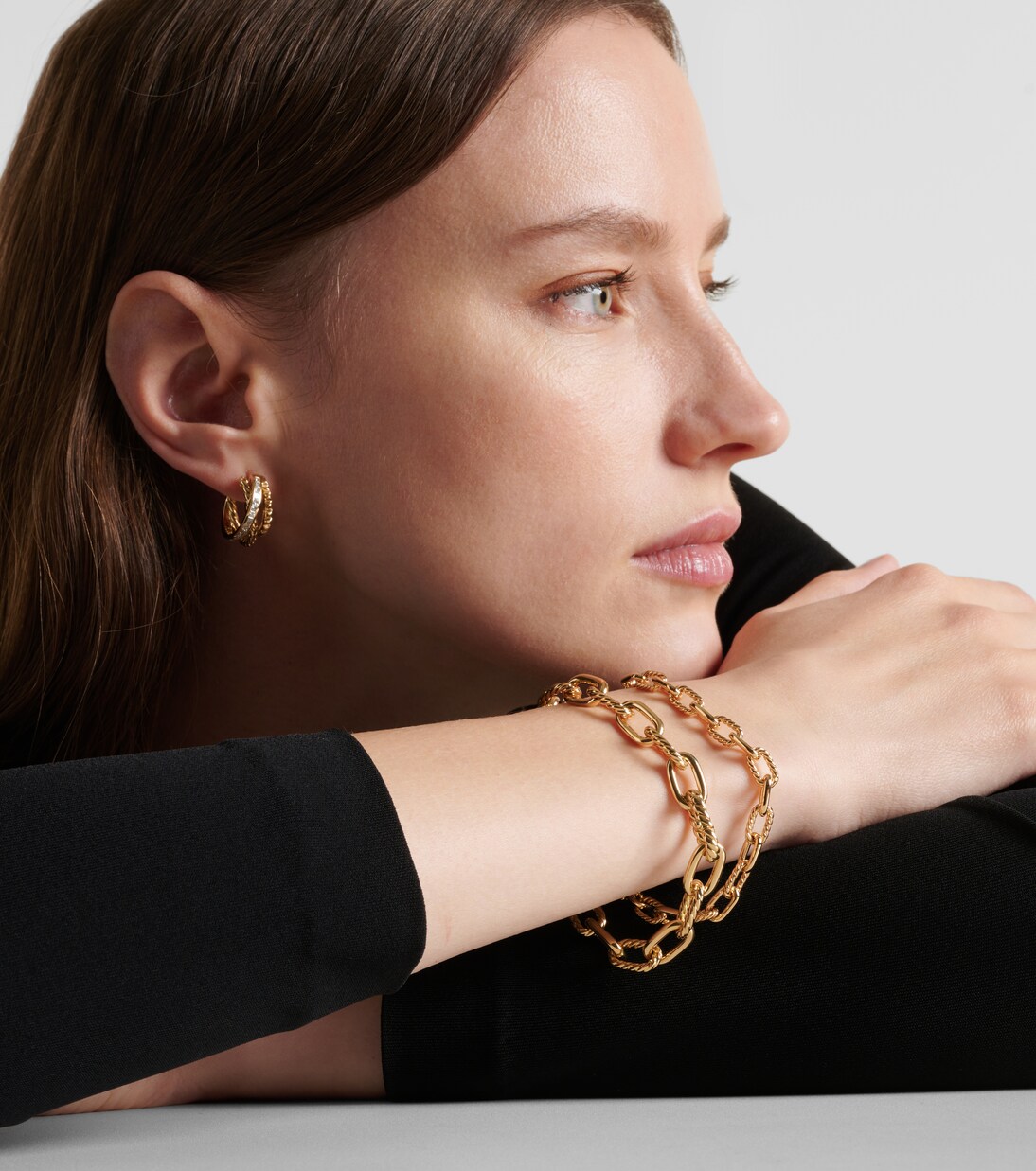 Bracciale DY Madison in oro 18kt di David Yurman, stile giovane e moderno