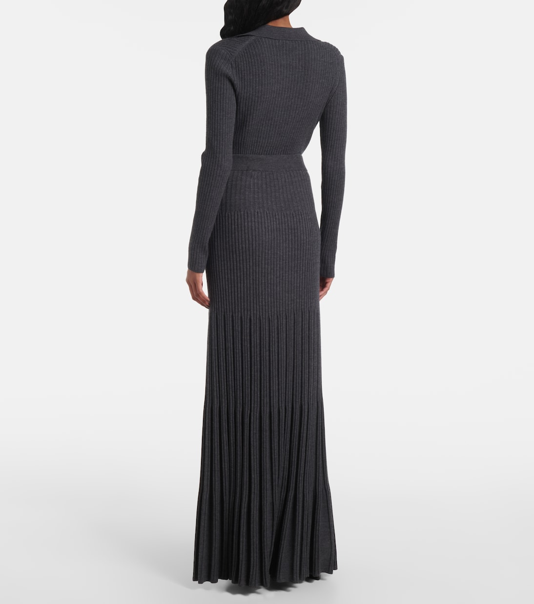 Merino ribbed-knit wool maxi skirt | Joseph