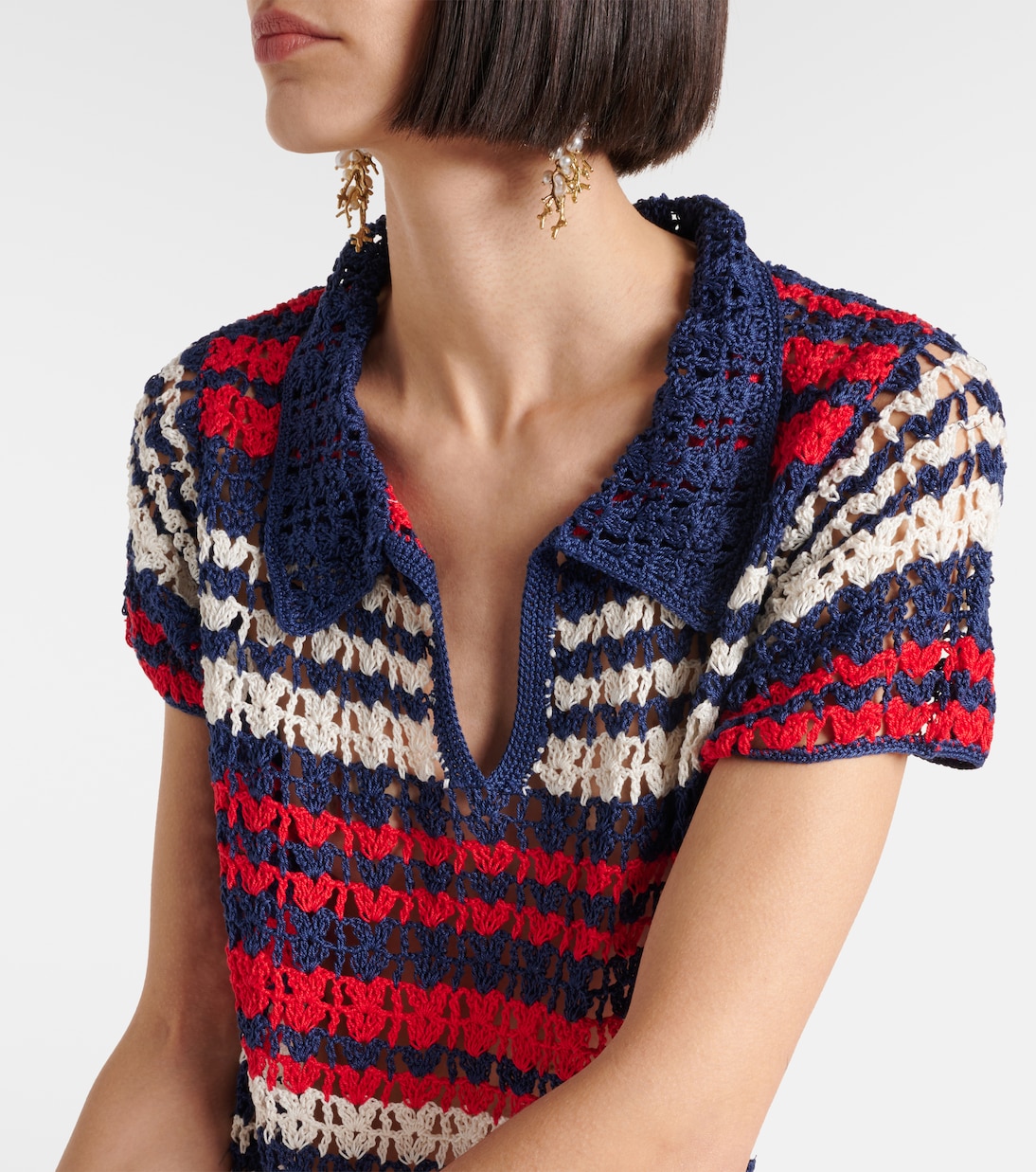 Abito polo in crochet di cotone | Anna Kosturova