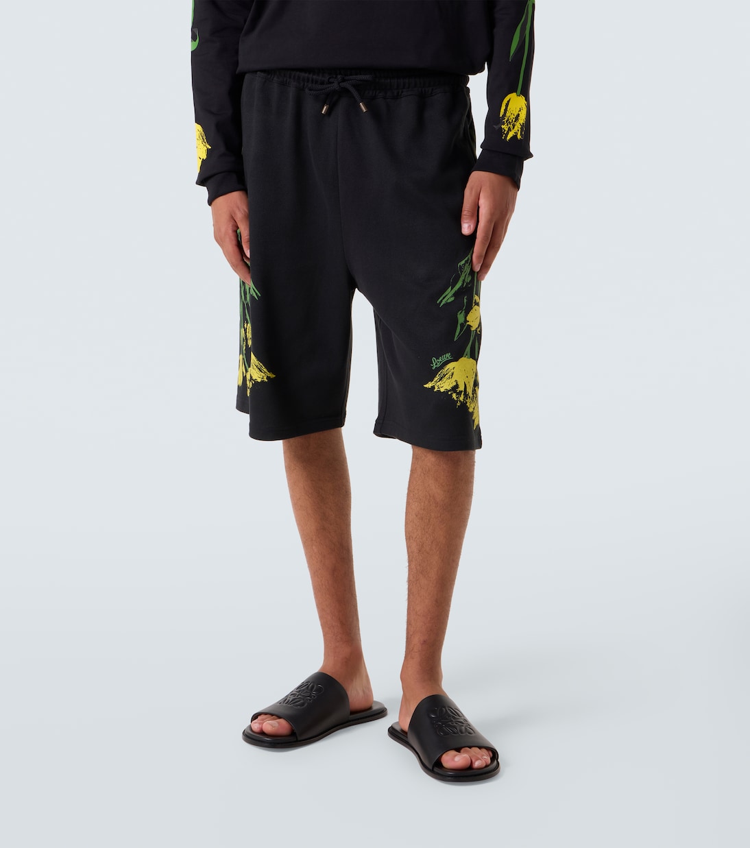 Short en coton à fleurs  | Loewe