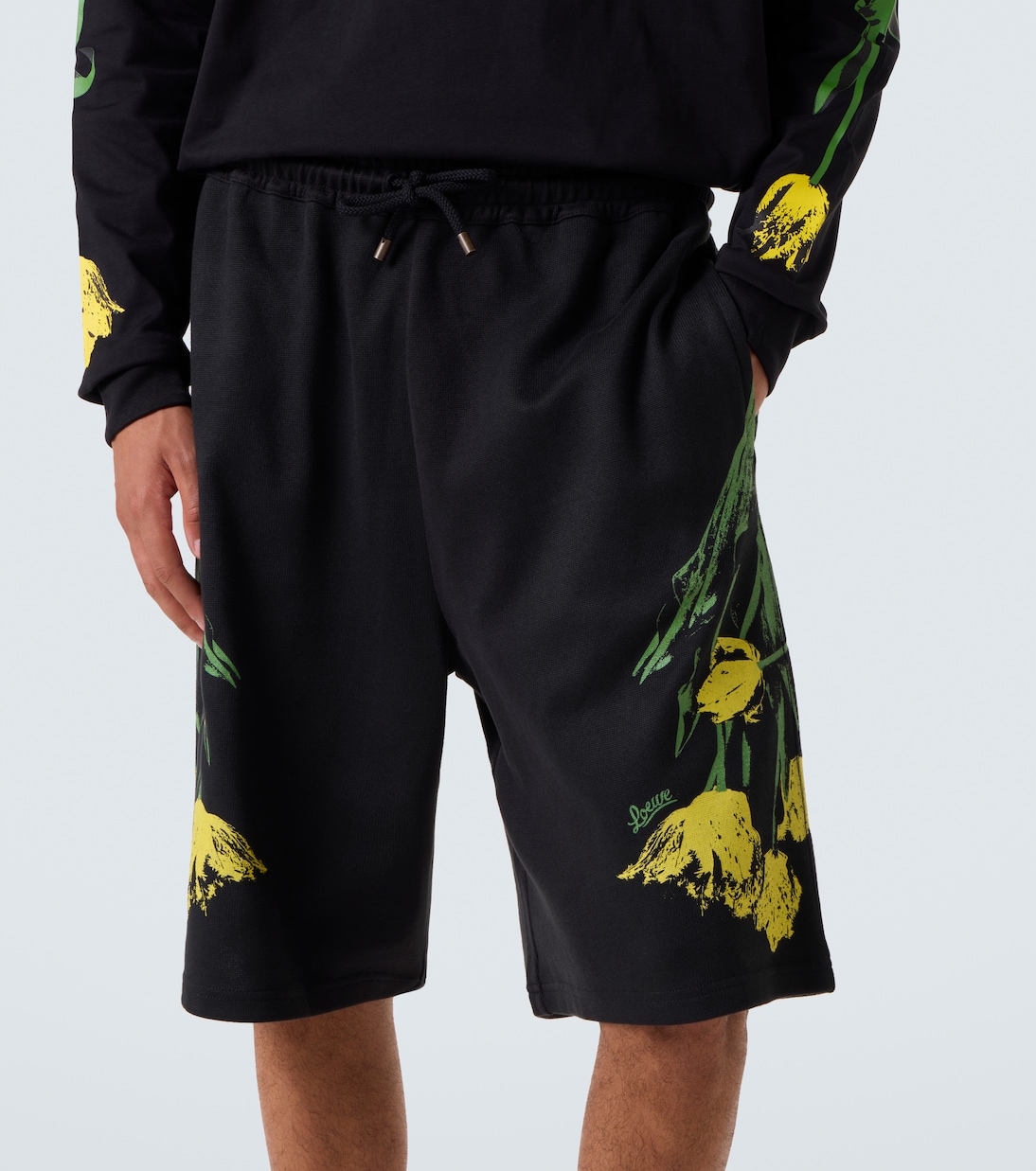 Short en coton à fleurs  | Loewe