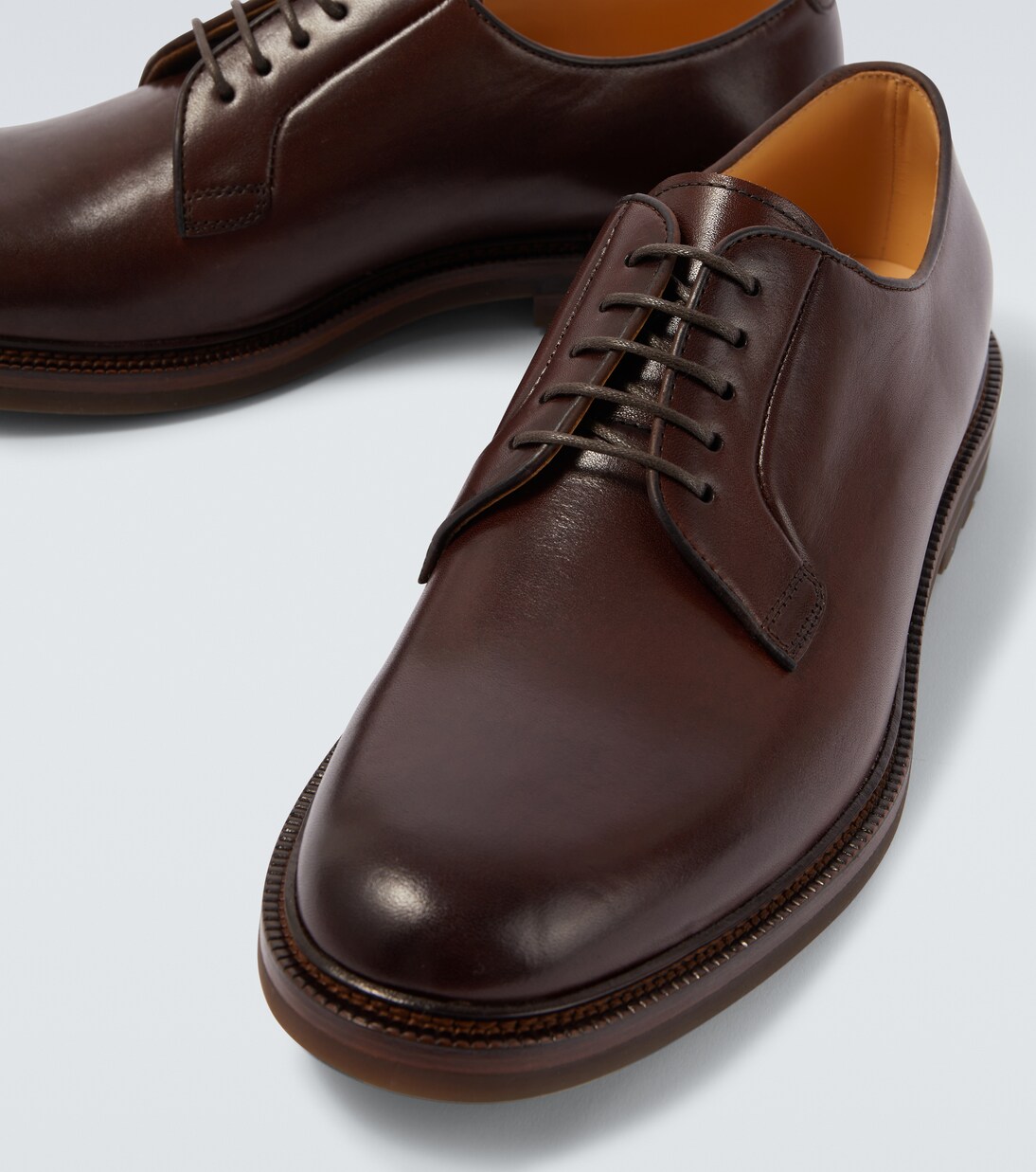 Leather derby shoes | Brunello Cucinelli