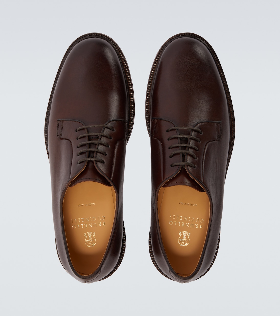 Leather derby shoes | Brunello Cucinelli