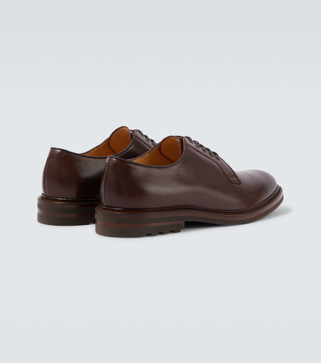 Leather derby shoes | Brunello Cucinelli