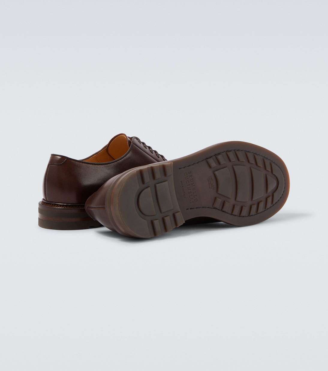 Leather derby shoes | Brunello Cucinelli