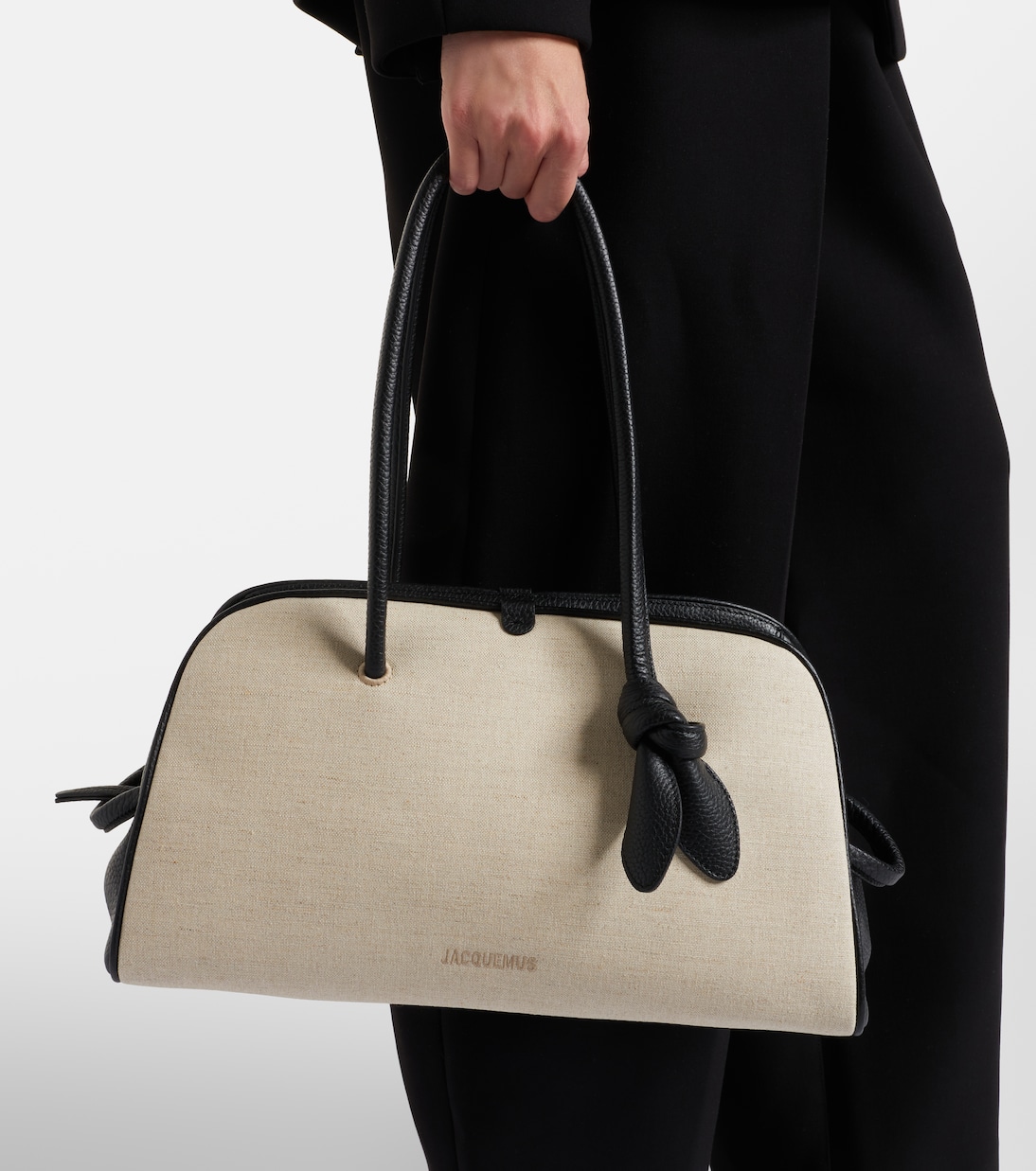 Bolso Turismo Medium de lona con piel | Jacquemus