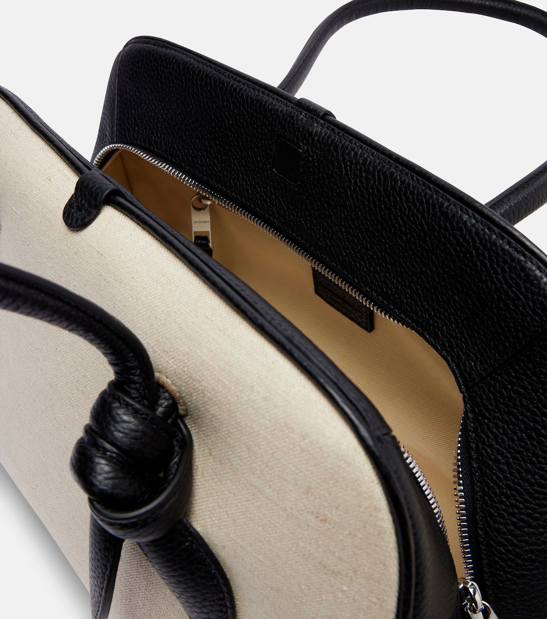 Bolso Turismo Medium de lona con piel | Jacquemus