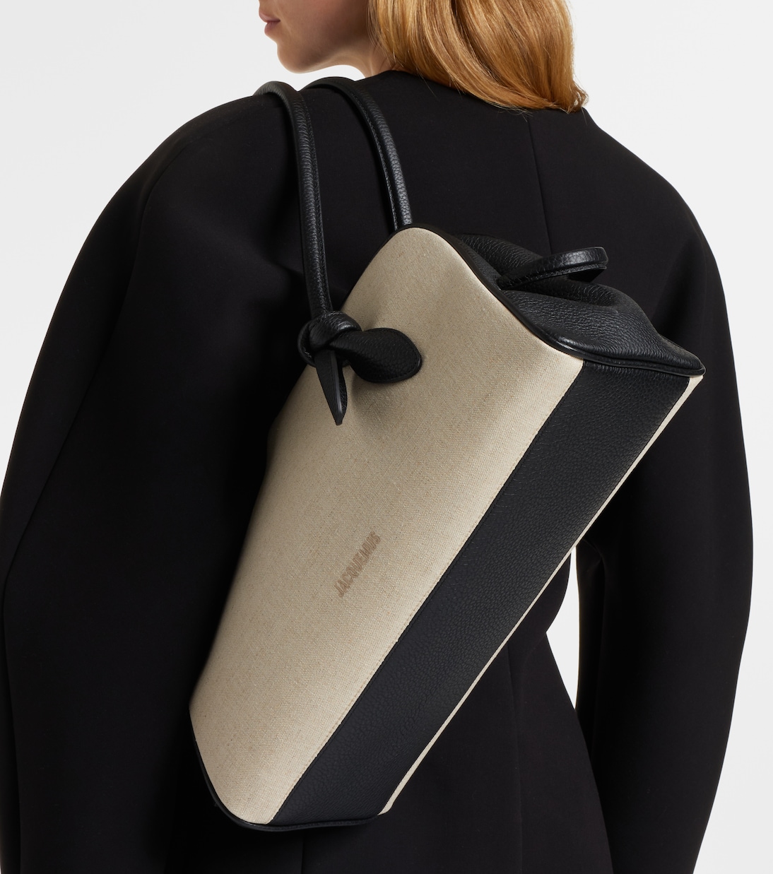 Bolso Turismo Medium de lona con piel | Jacquemus