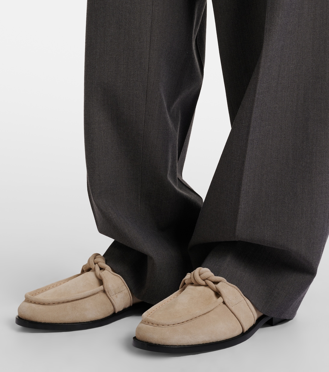 Astaire Knot suede loafers | Bottega Veneta