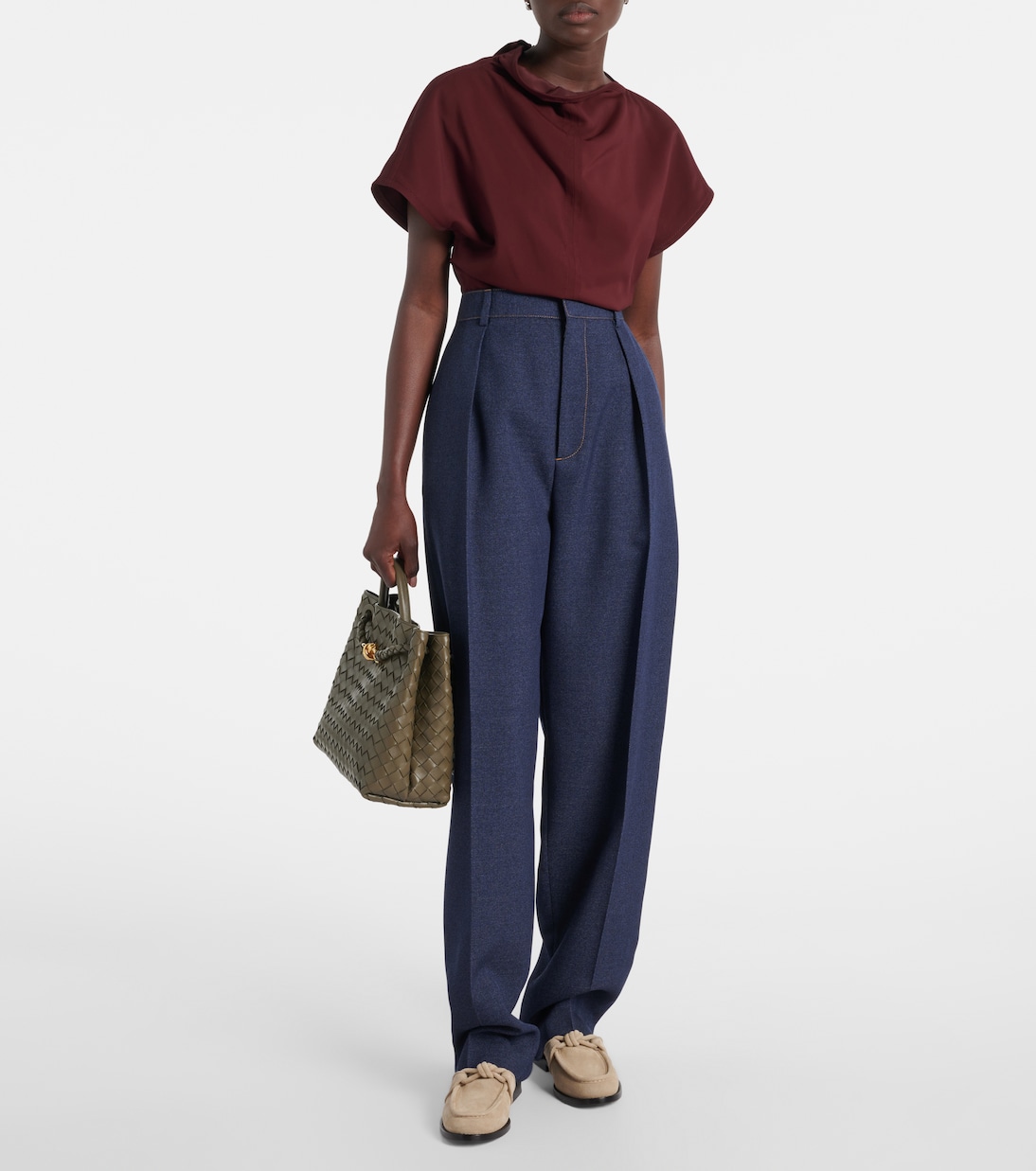 Loafers Astaire aus Veloursleder | Bottega Veneta